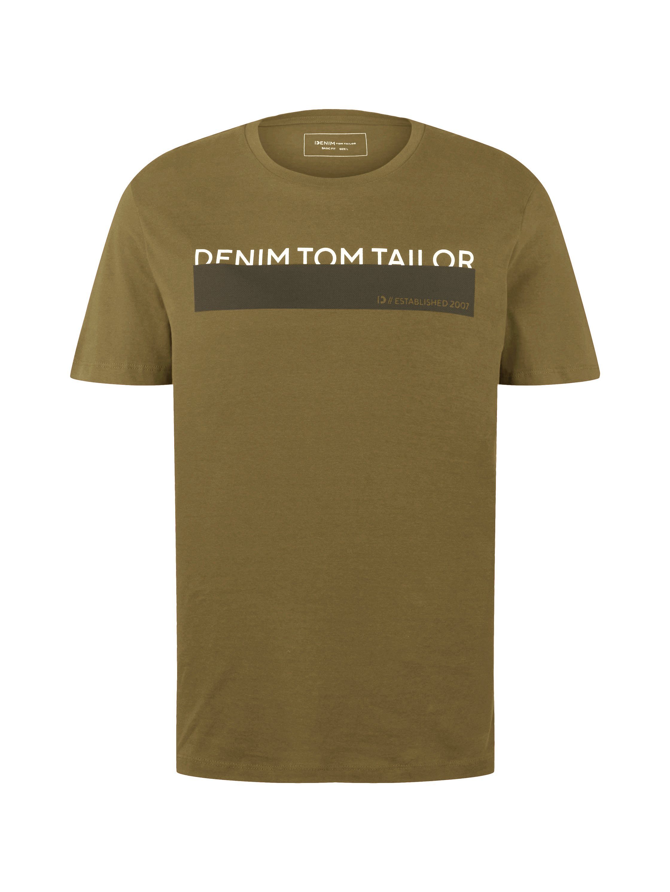 Tom Tailor Denim T-shirt in verschillende kleuren (set, 3-delig)