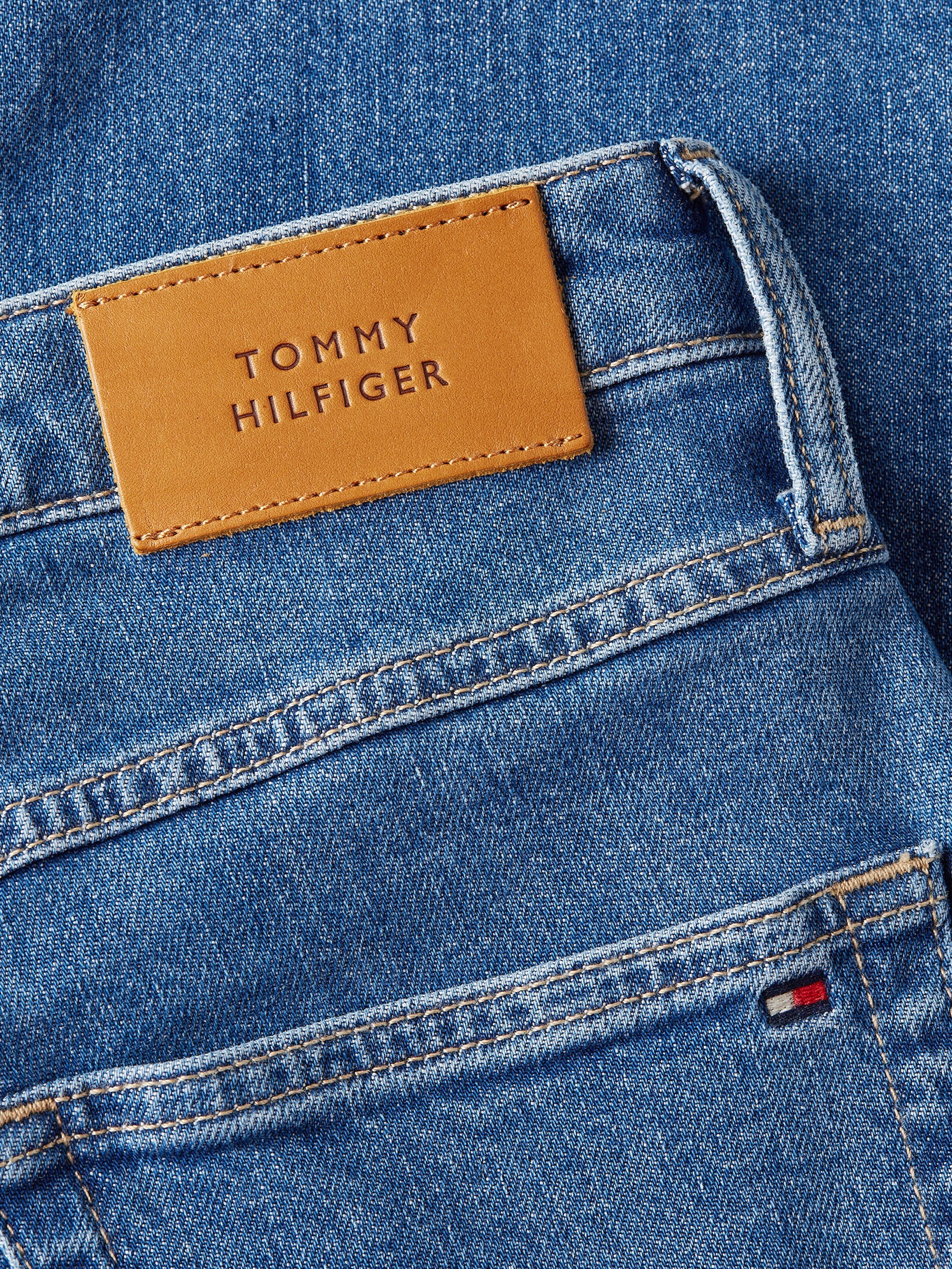 Tommy Hilfiger Straight jeans CLASSIC STRAIGHT HW met leren badge