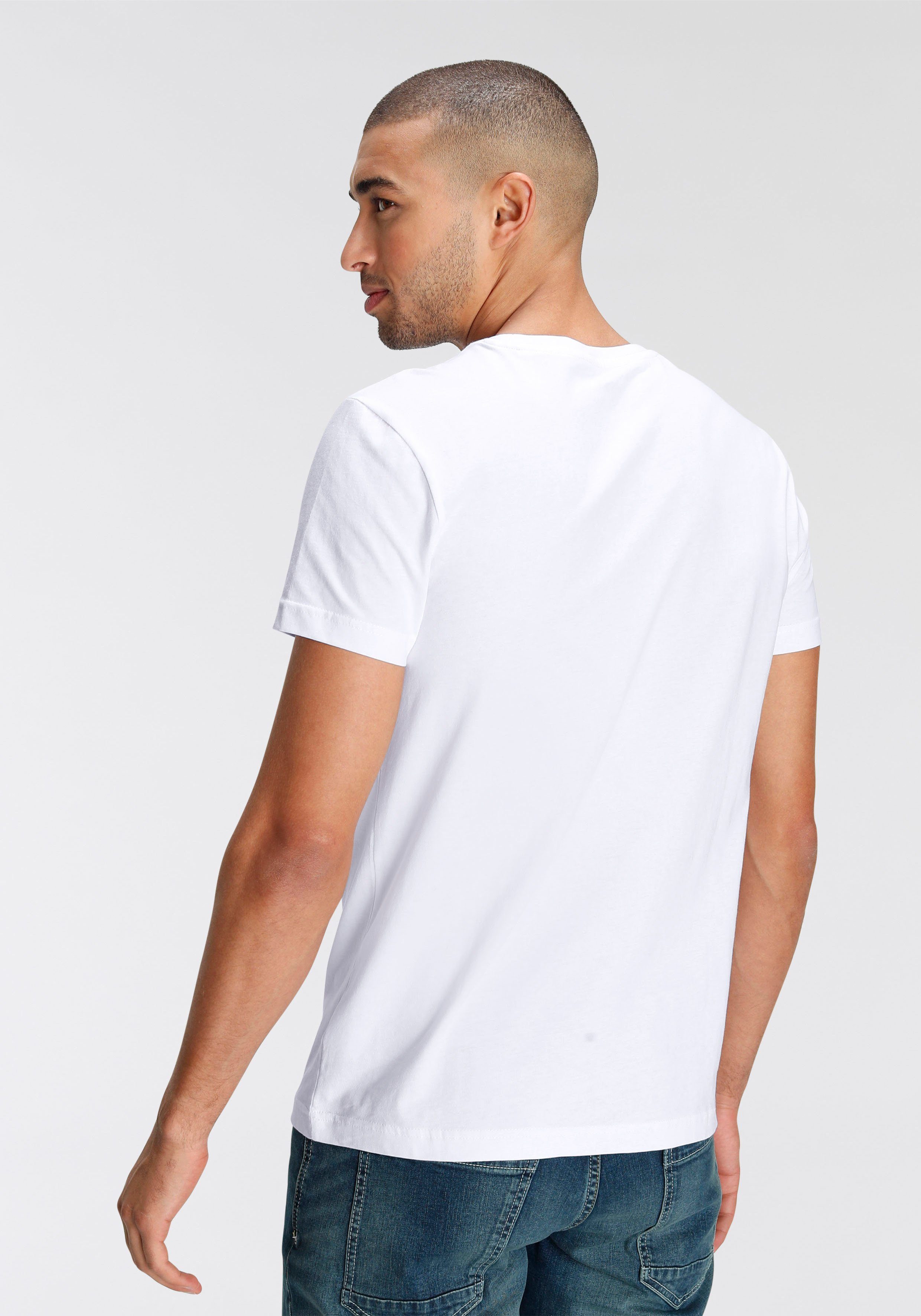 AJC T-shirt losse pasvorm, basic stijl (3-delig, Set van 3)