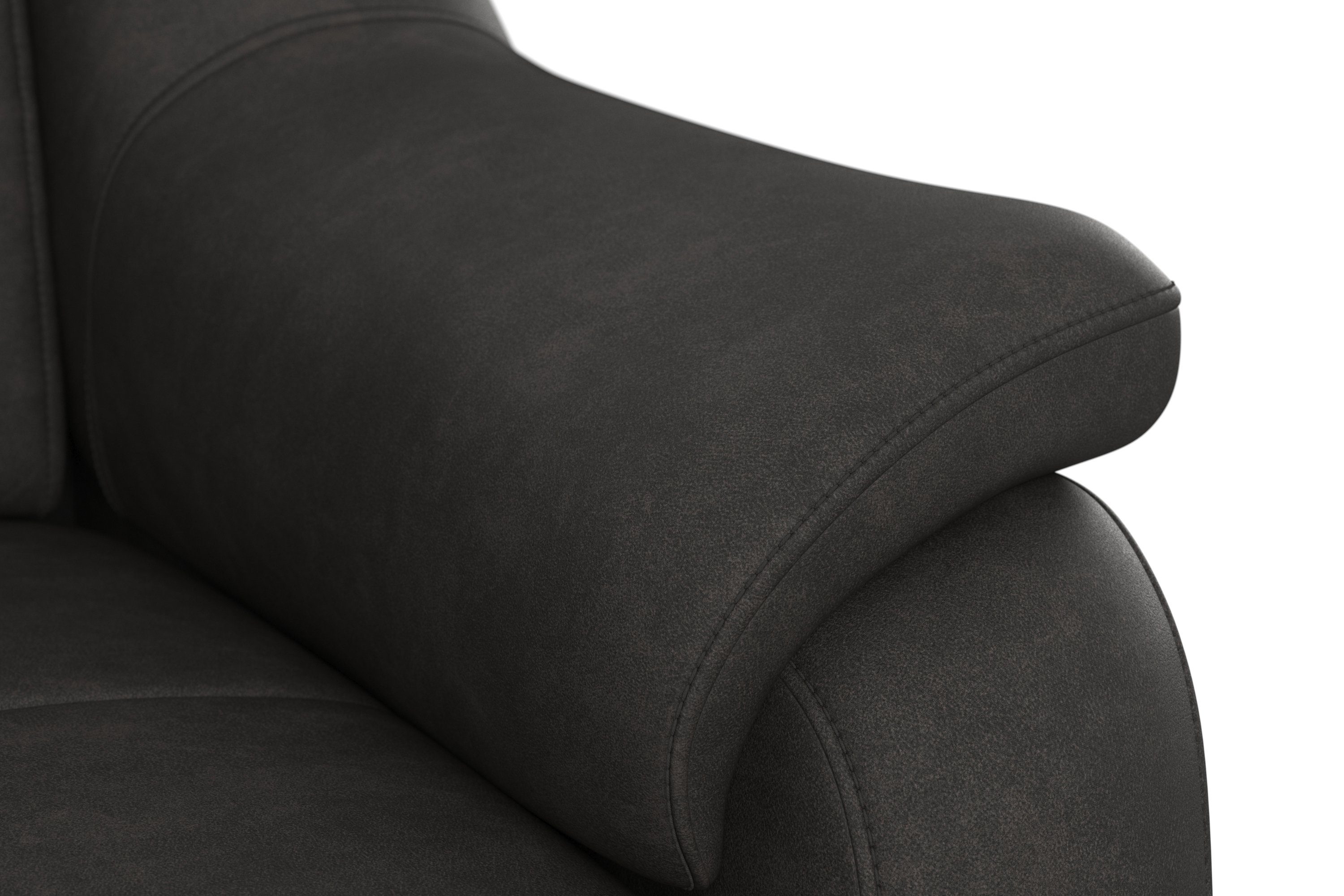 sit&more Hoekbank Freetown L-vorm met verstelbare hoofdsteun en comfortabele binnenvering