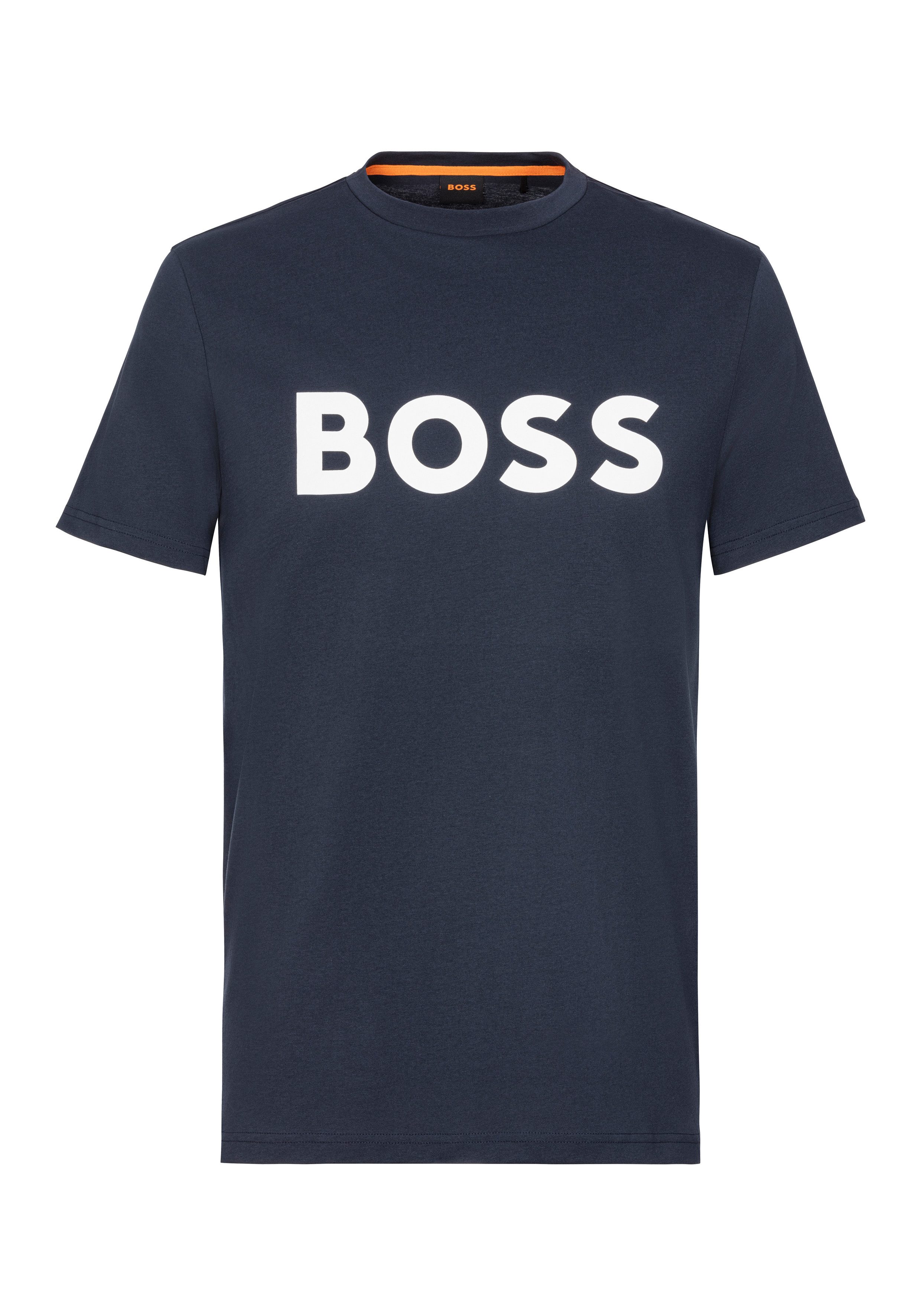 Boss Orange T-shirt Thinking met logoprint (1-delig)