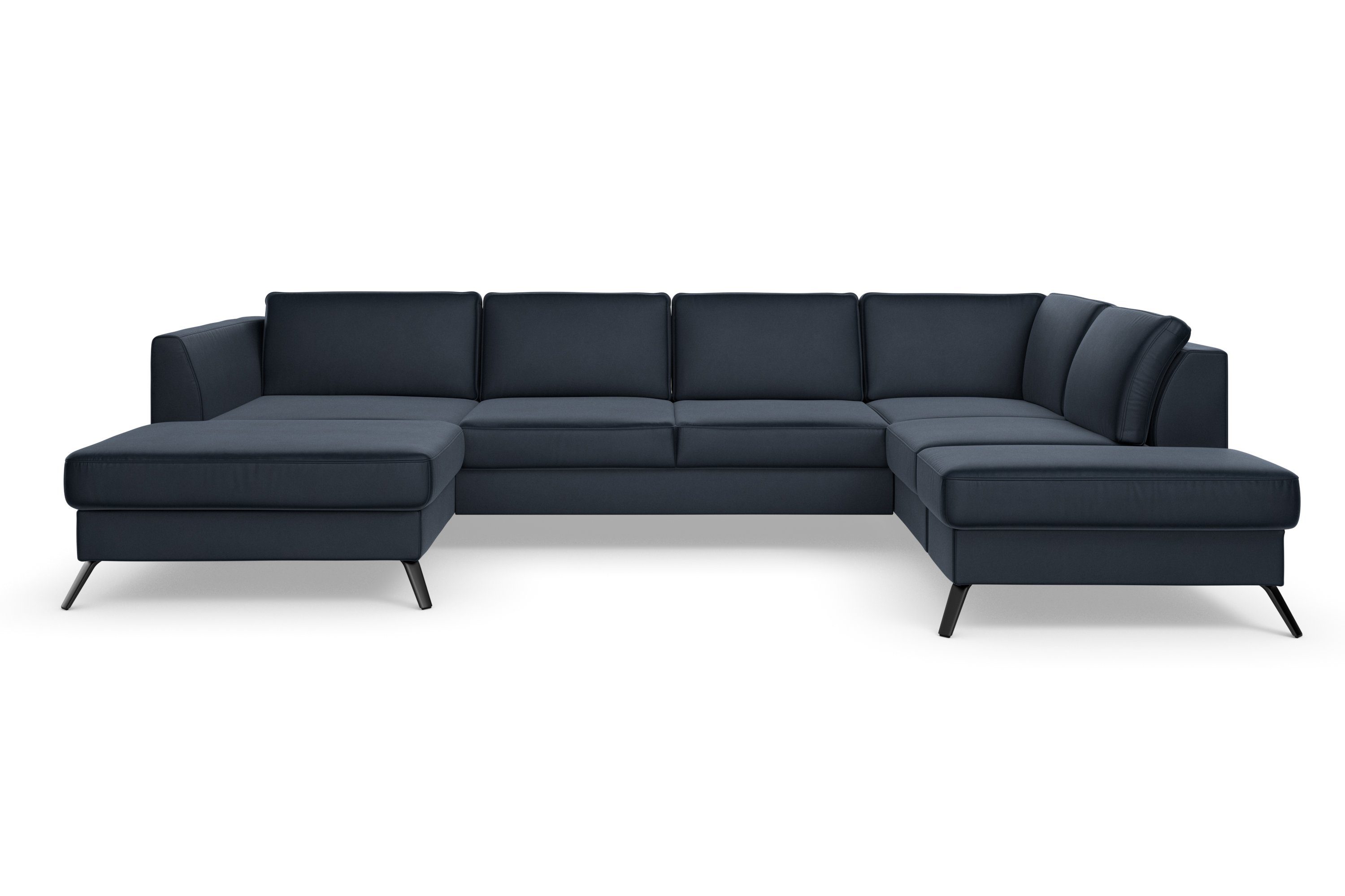 sit&more Zithoek Olsen U-vorm inclusief zitdiepteverstelling, naar keuze met slaapfunctie, 15 cm hoog