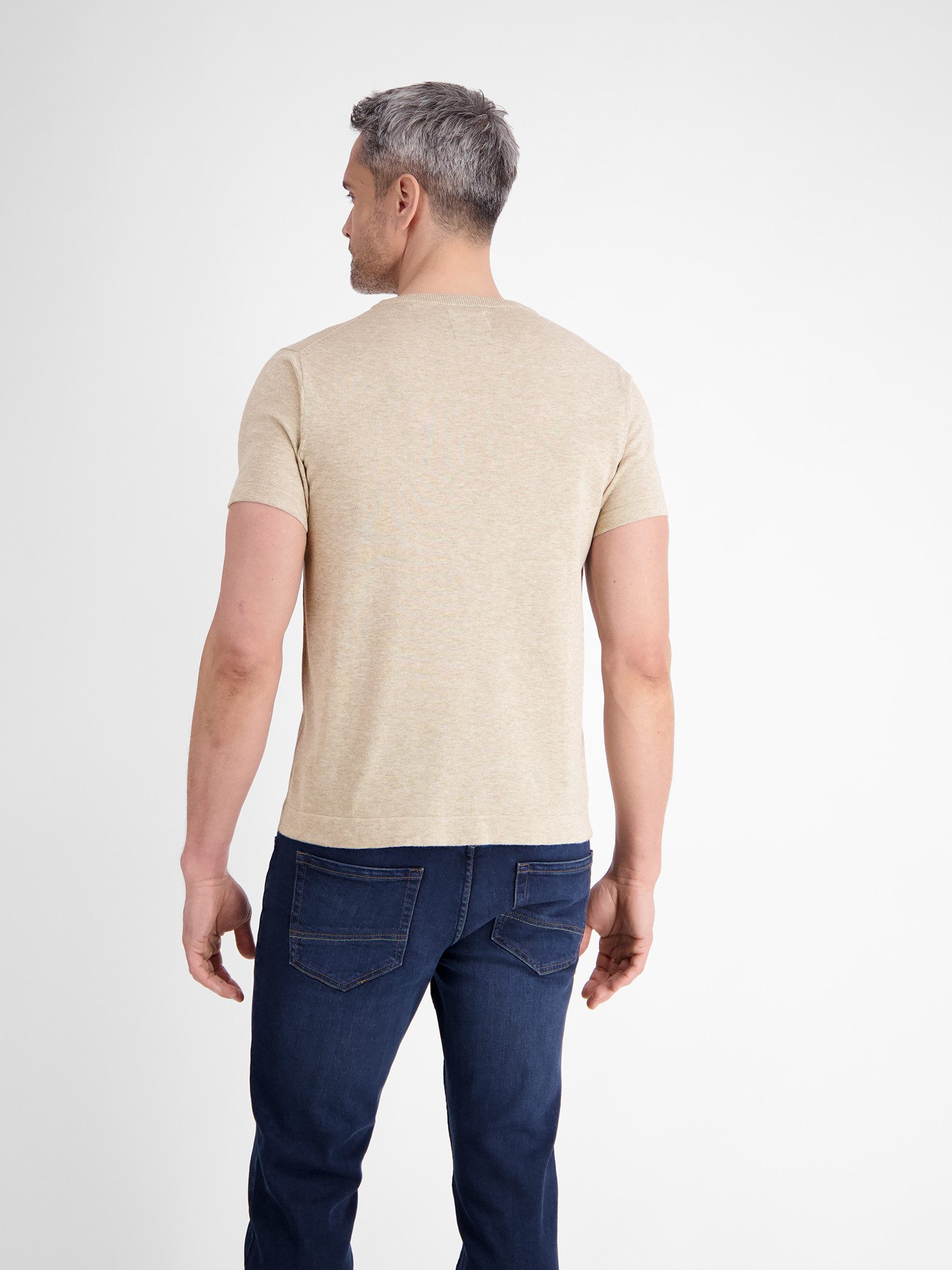 Lerros T-shirt LERROS Gebreid T-shirt met borstzak