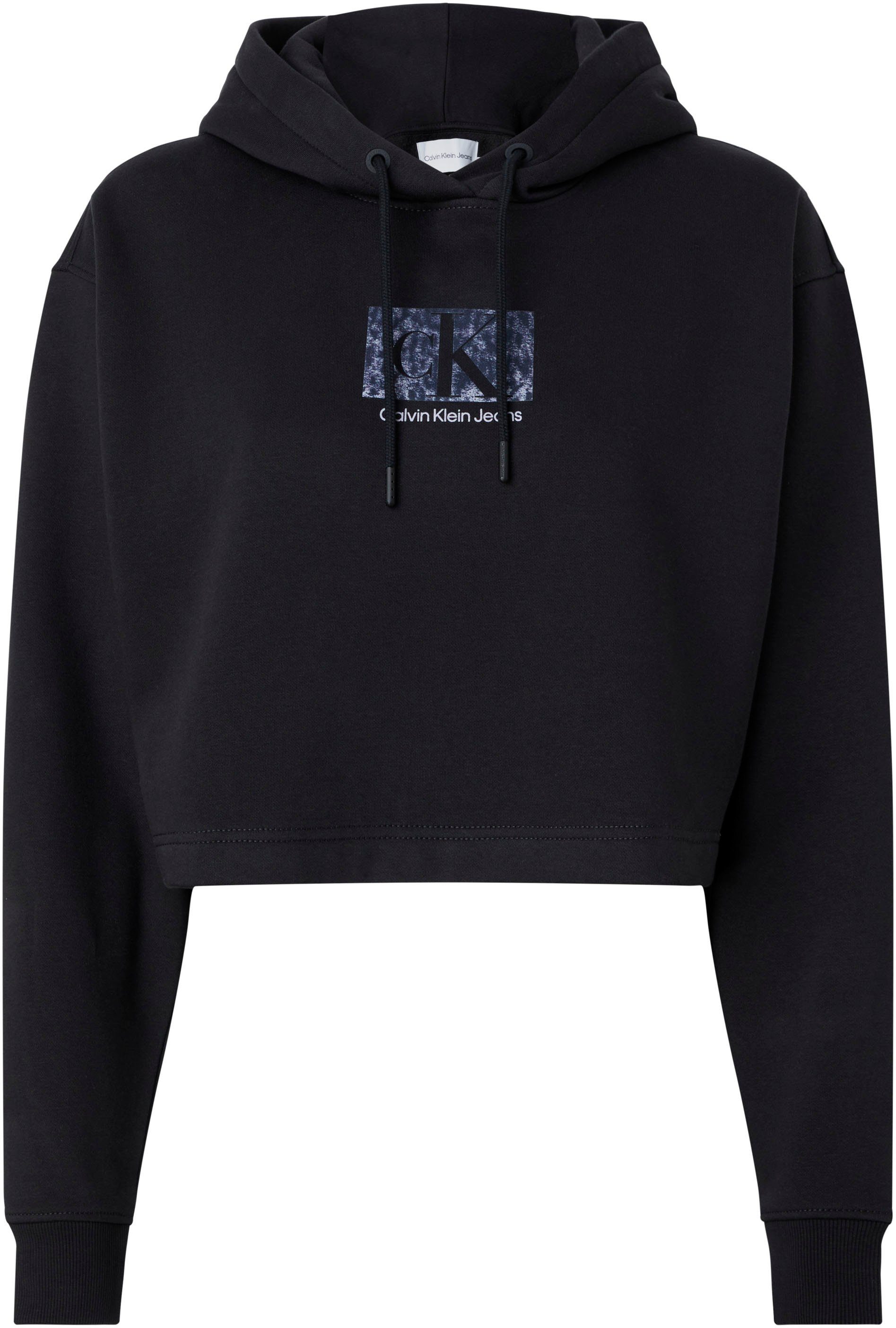 Calvin Klein Hoodie PRINTED BOX CROPPED HOODIE