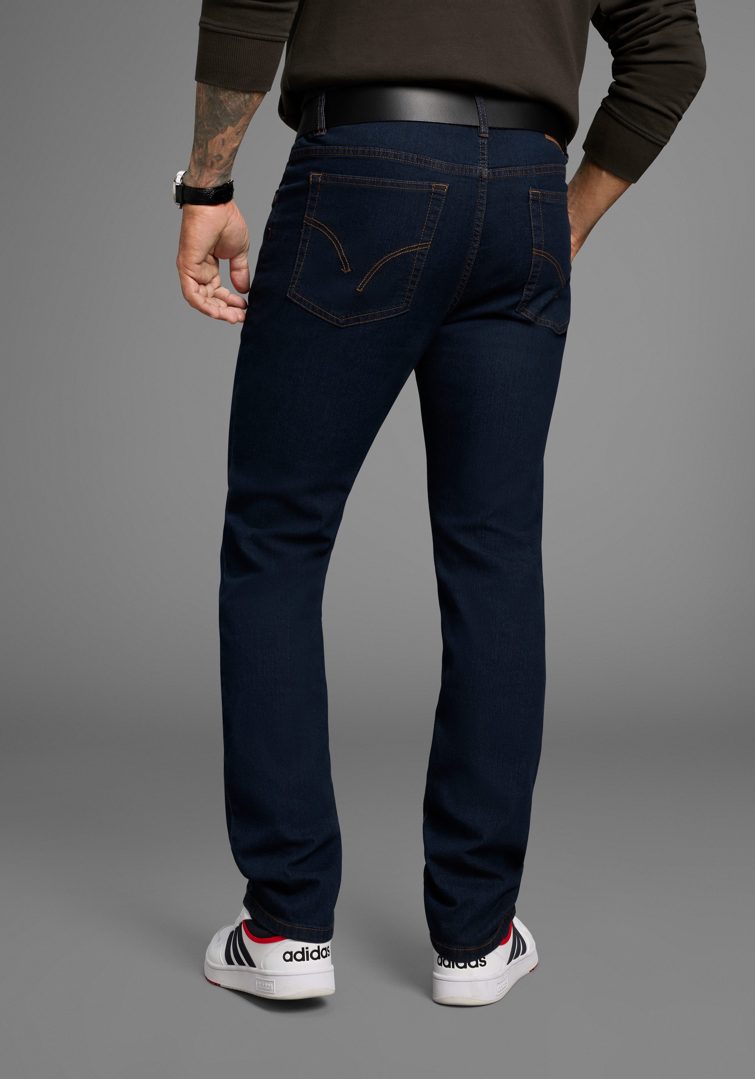 Arizona Jeans met elastische band Paul elastische tailleband, comfort-fit, rechte pijpsnit