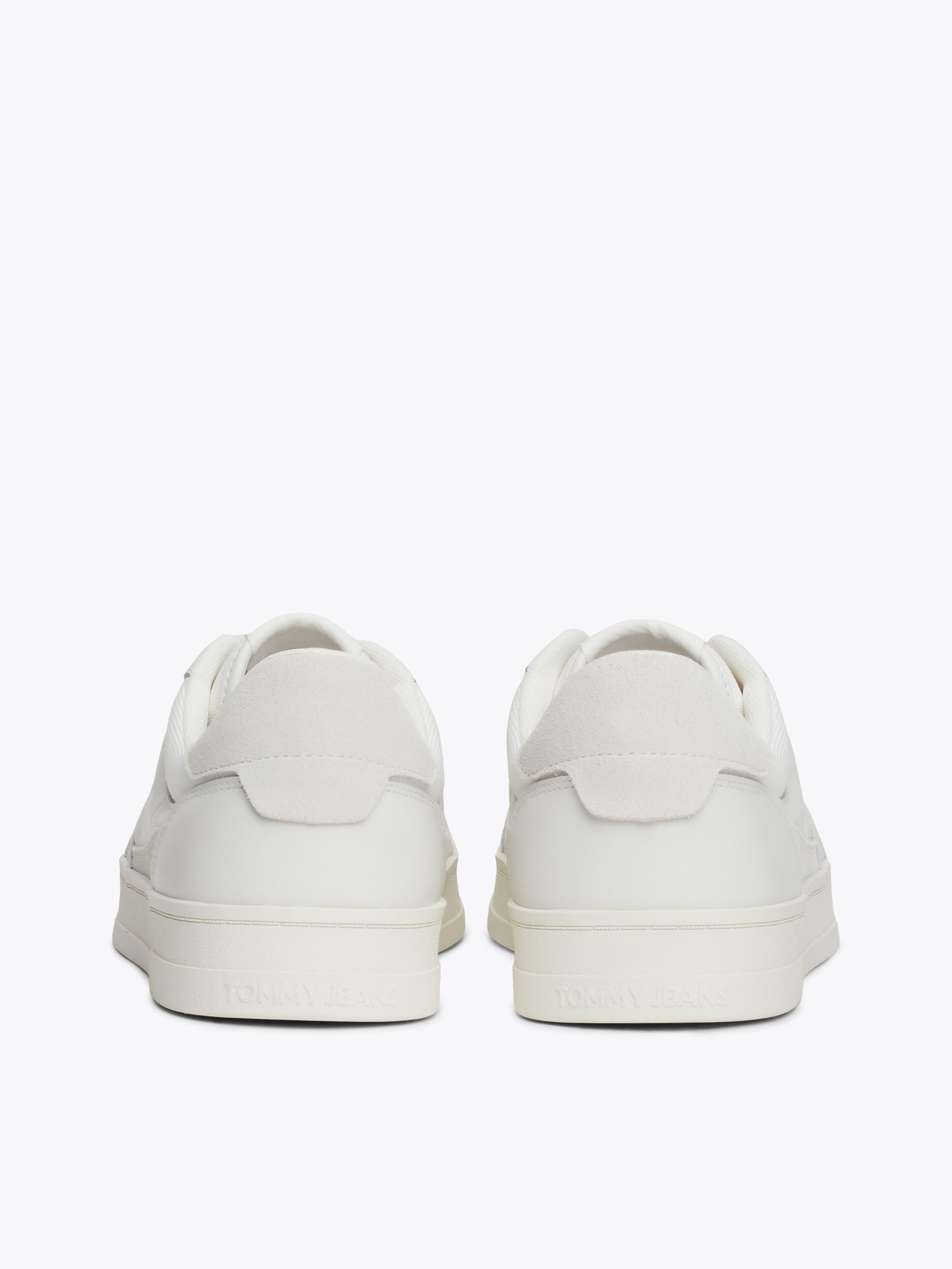TOMMY JEANS Plateausneakers THE GREENWICH MIX MEDIA , vrijetijdsschoen, veterschoen, lage schoen met logovlag