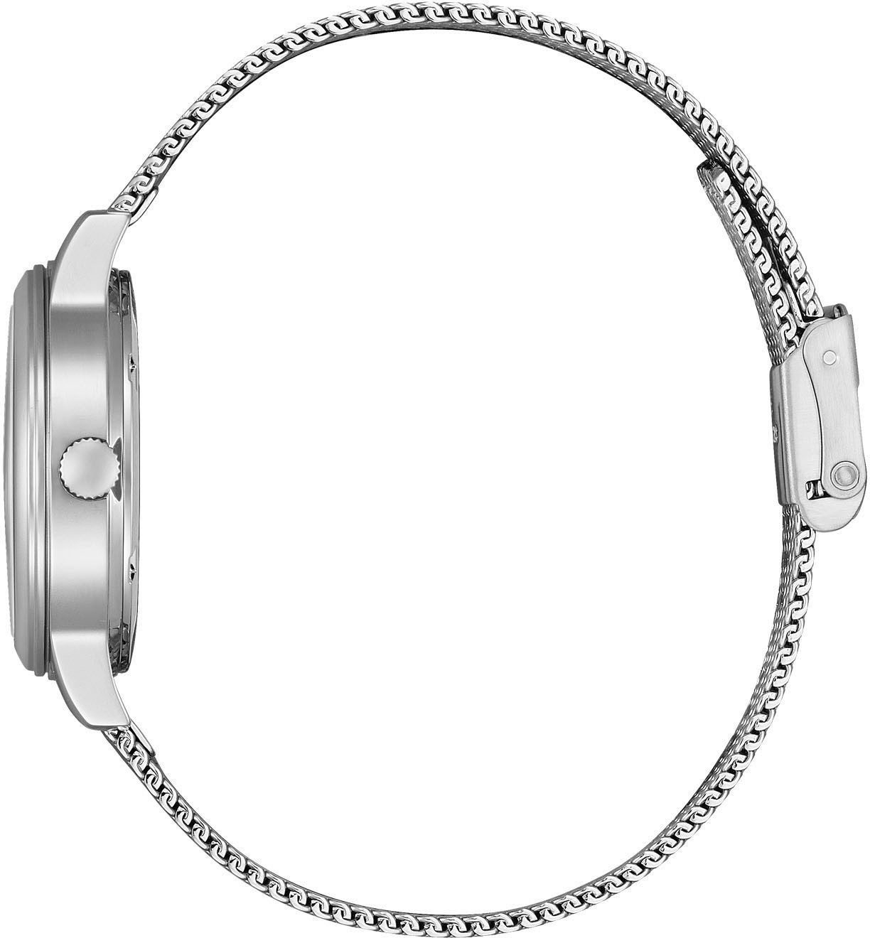 Citizen Solarhorloge Polshorloge, dameshorloge, roestvrijstalen band, analoog, datum, Eco-Drive