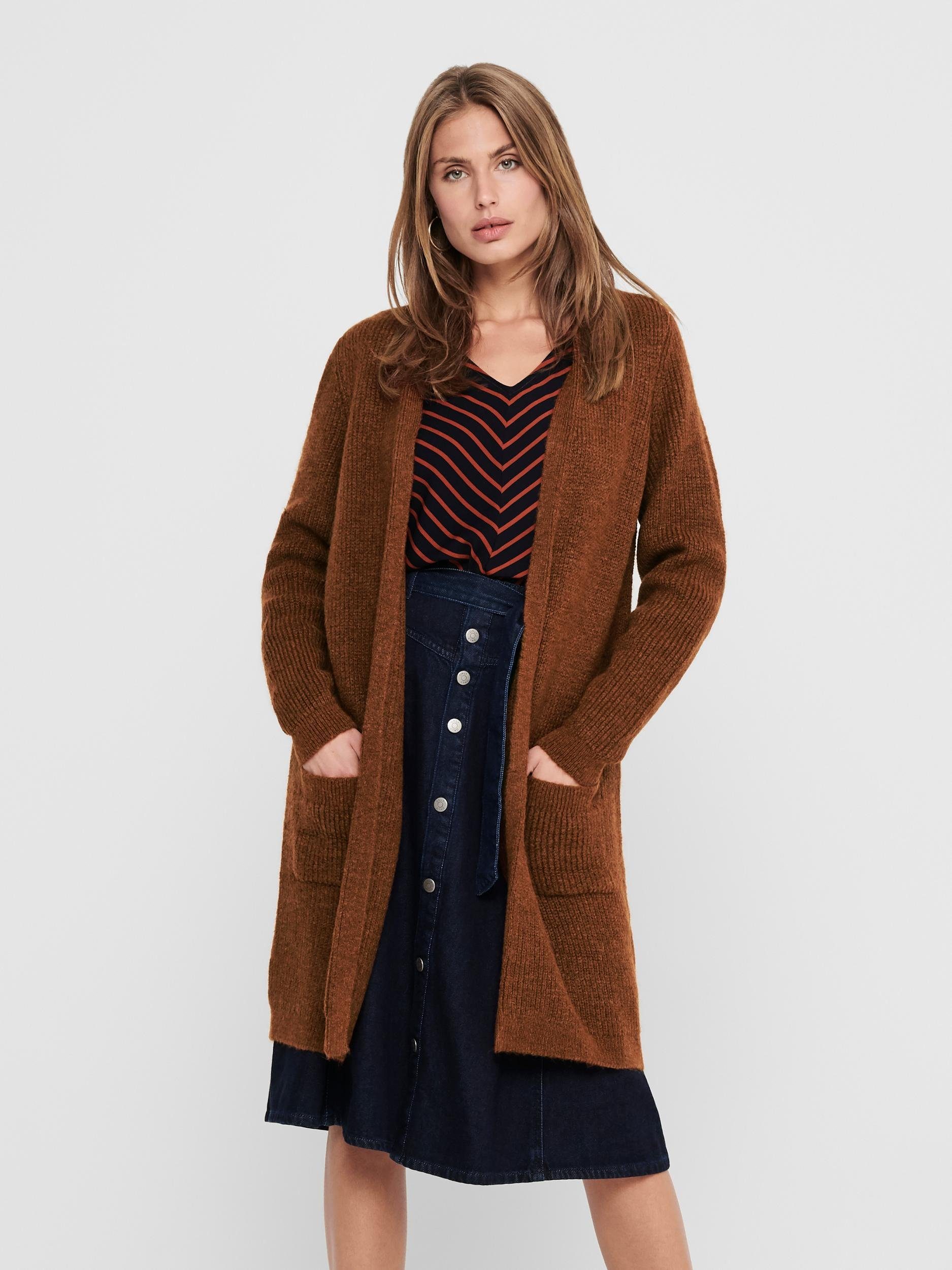 Only Lang vest ONLJADE L/S cardigan KNT NOOS
