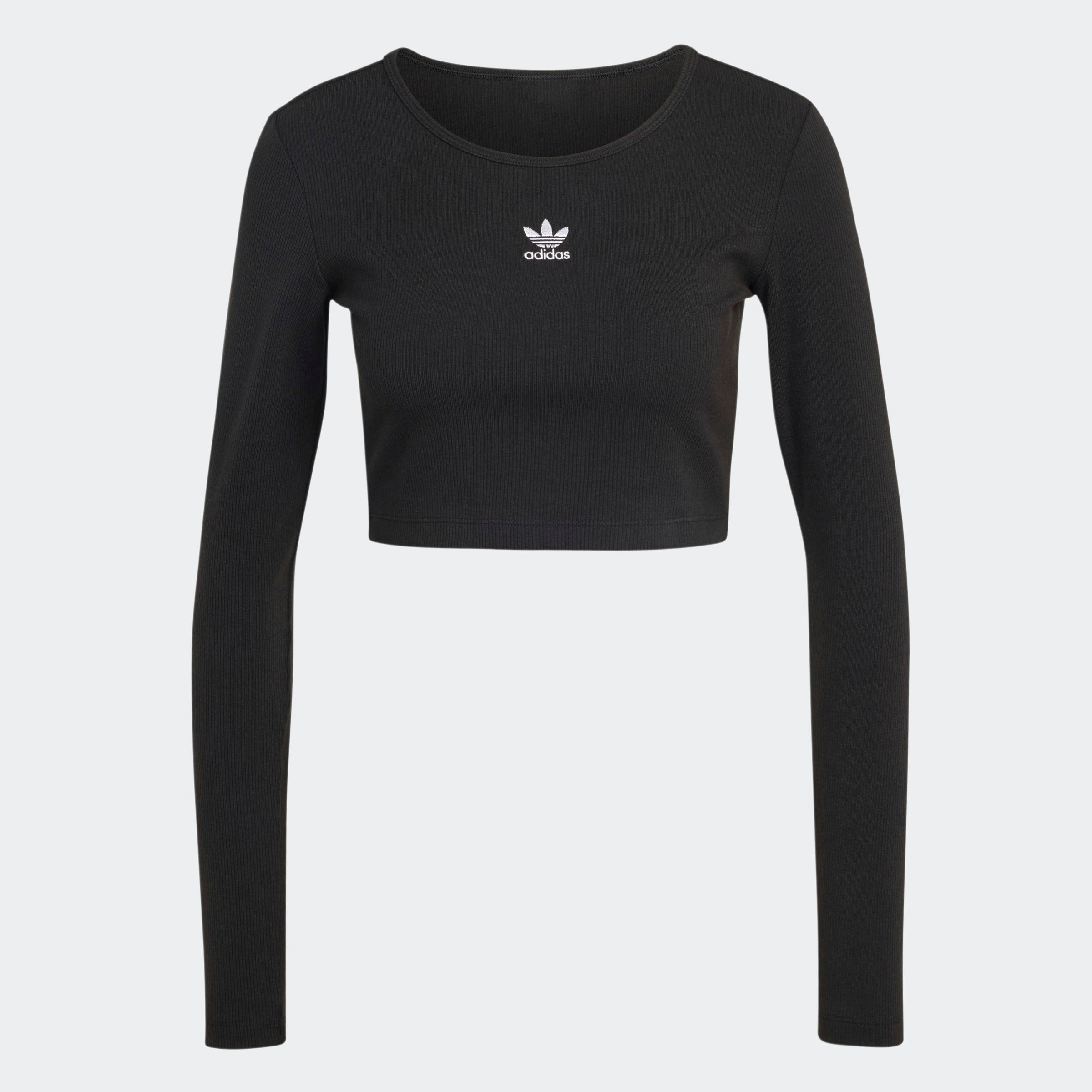 adidas Originals Shirt met lange mouwen ESS CROP LS