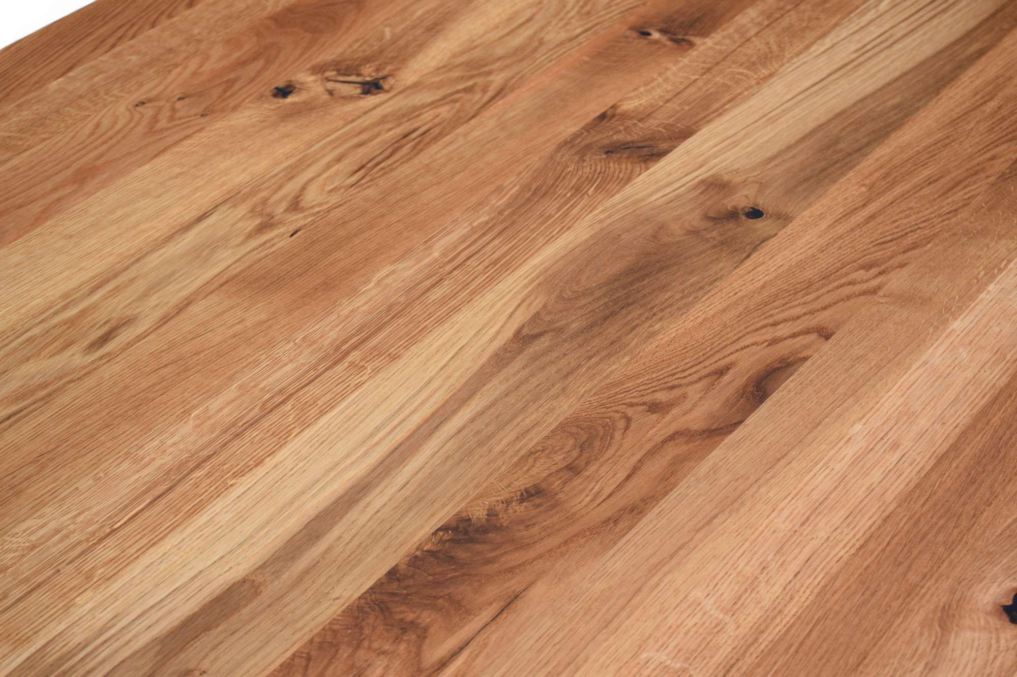 Home affaire Eettafel Reidigen keukentafel, A-vorm metalen frame, massief gewild eikenhout, geolied