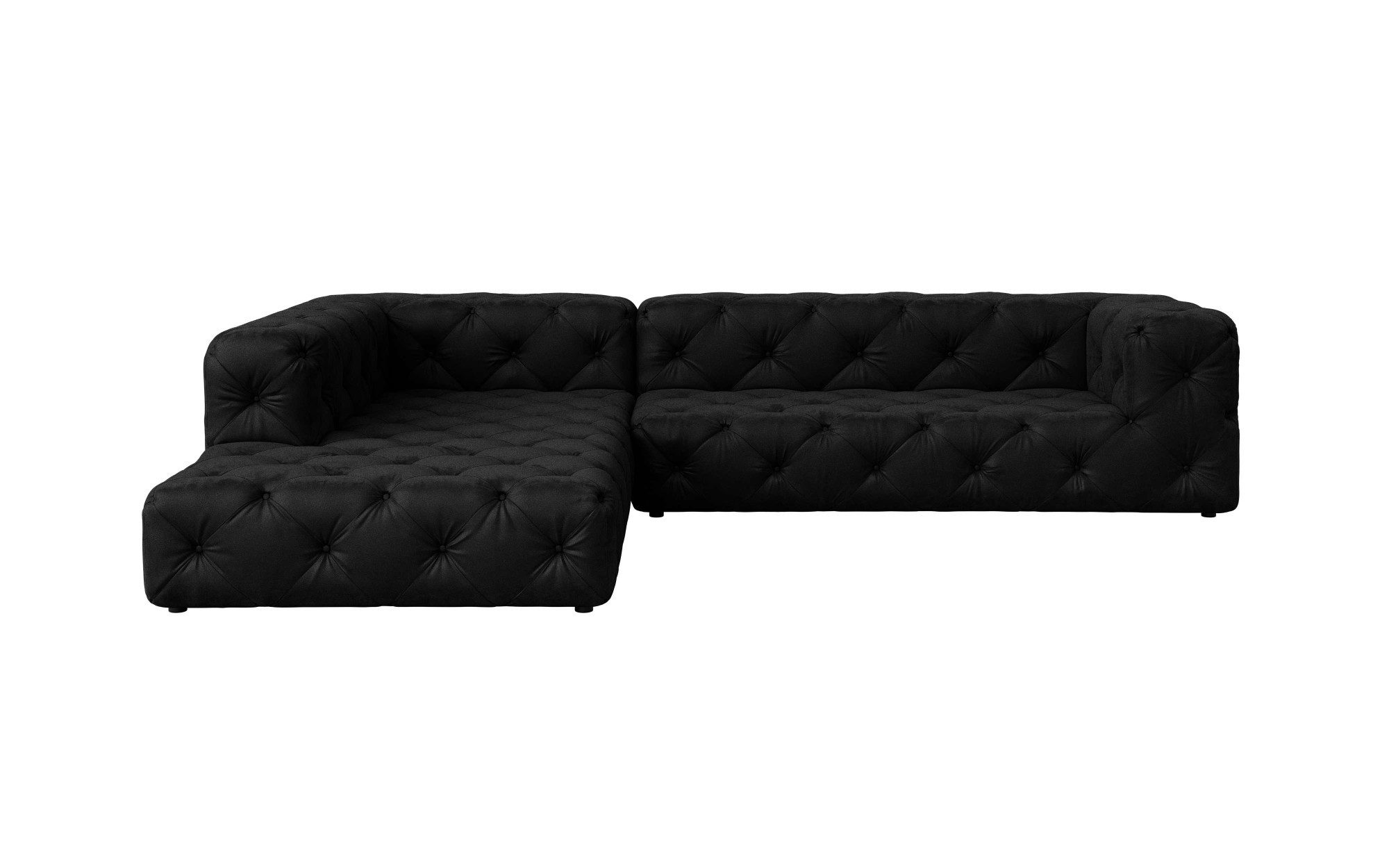 Places of Style Hoekbank FOLLINA L-vorm, met klassieke Chesterfield-knoopstiksels