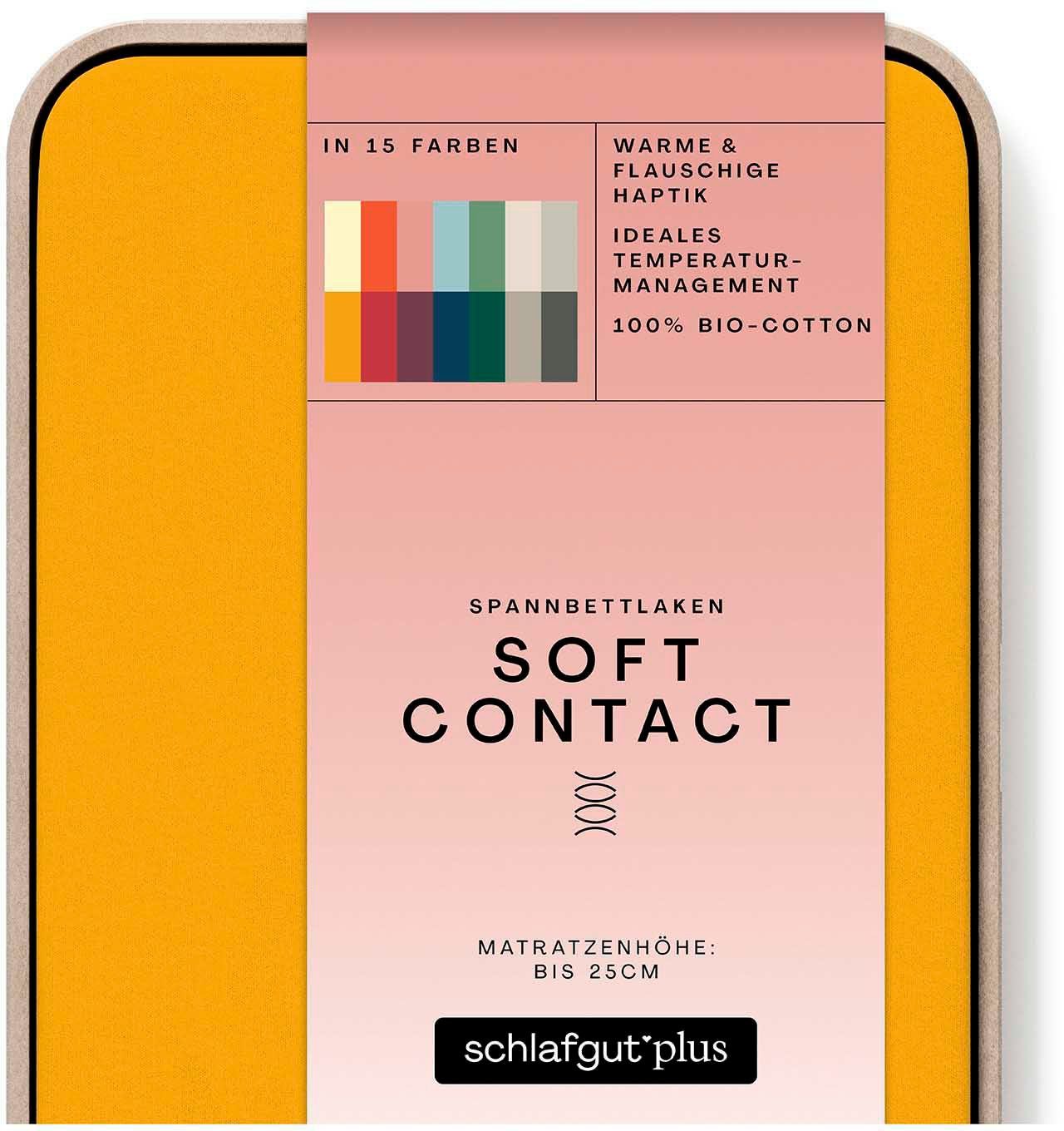 Schlafgut Hoeslaken Soft Contact 100% bio katoen (1 stuk)