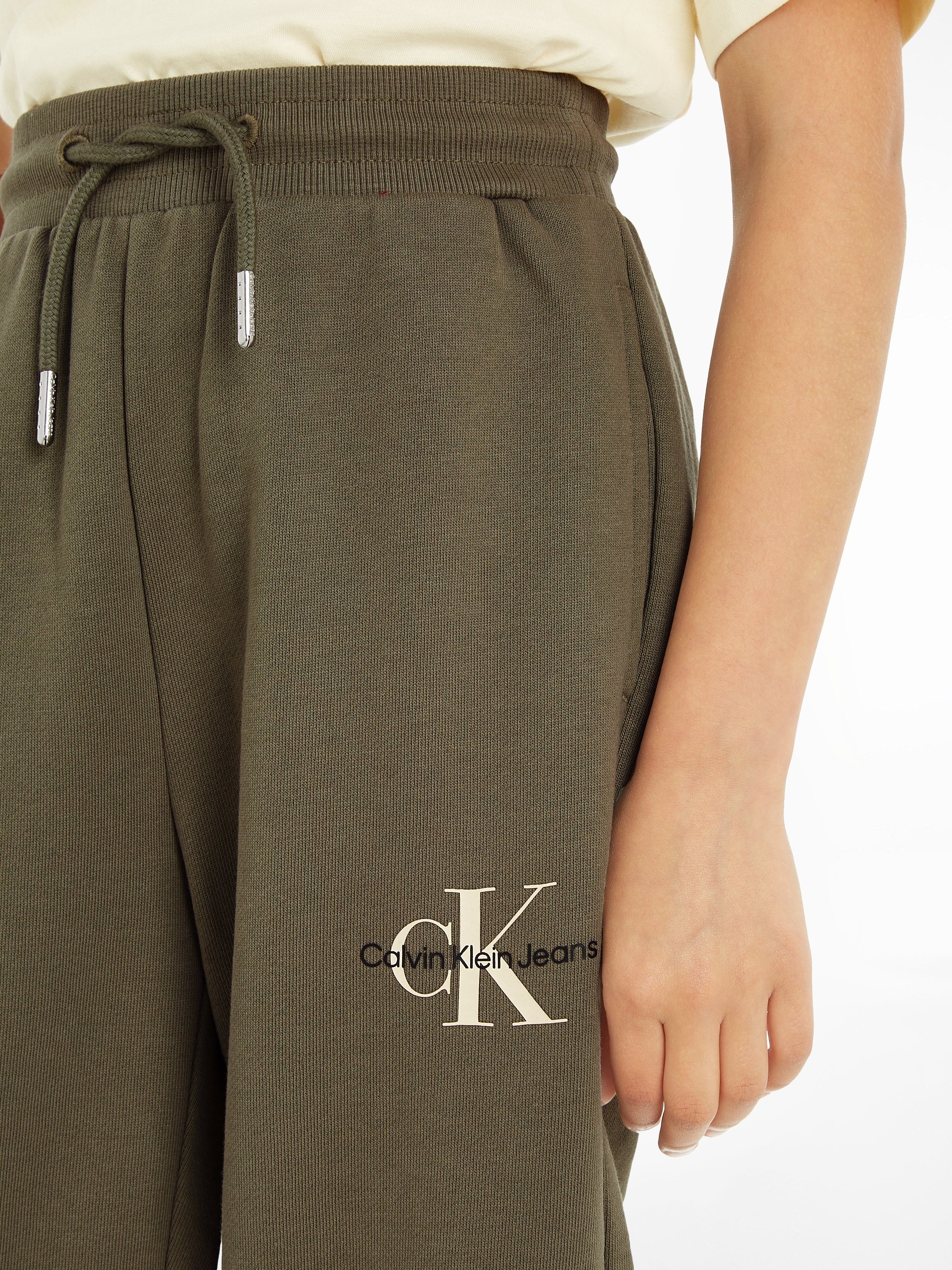 Calvin Klein Sweatbroek MONOGRAM LOGO SWEATPANTS voor kinderen tot 16 jaar