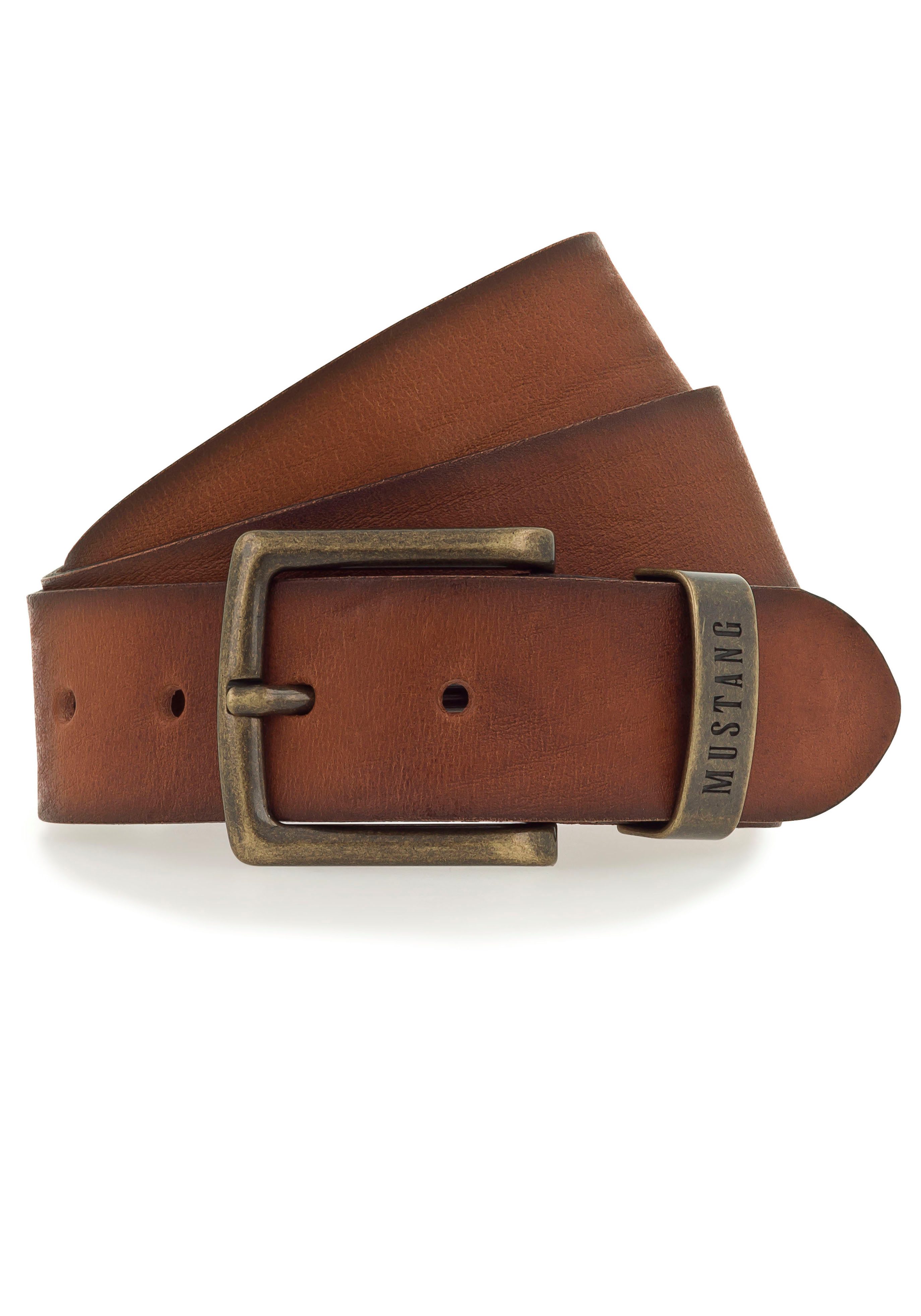 NU 20% KORTING: MUSTANG Leren riem