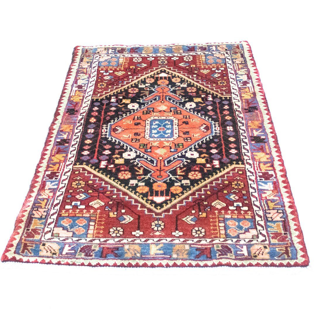 morgenland Wollen kleed Nahavand vloerkleed met de hand geknoopt blauw handgeknoopt