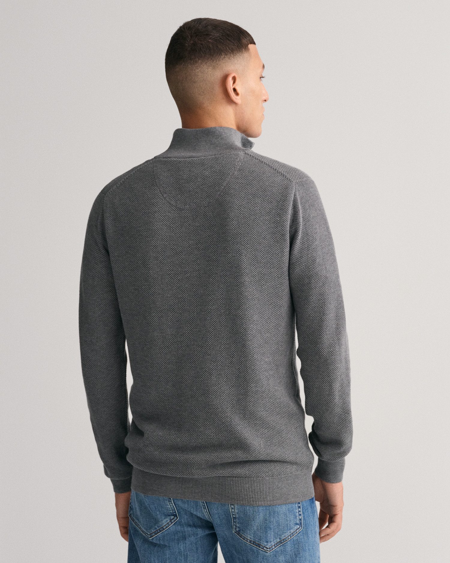 Gant Schipperstrui COTTON PIQUE HALF ZIP