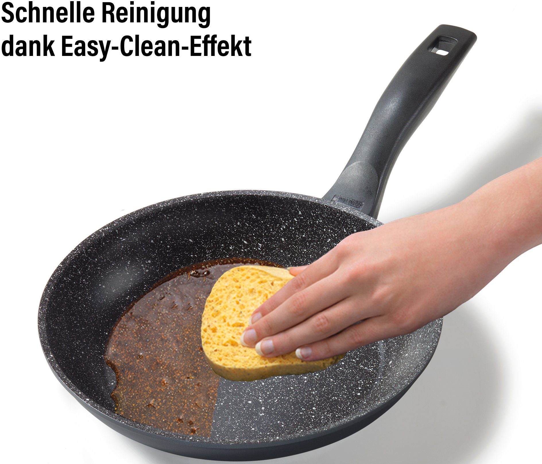 STONELINE Koekenpan STONELINE®- keramische coating, inductie (1-delig)