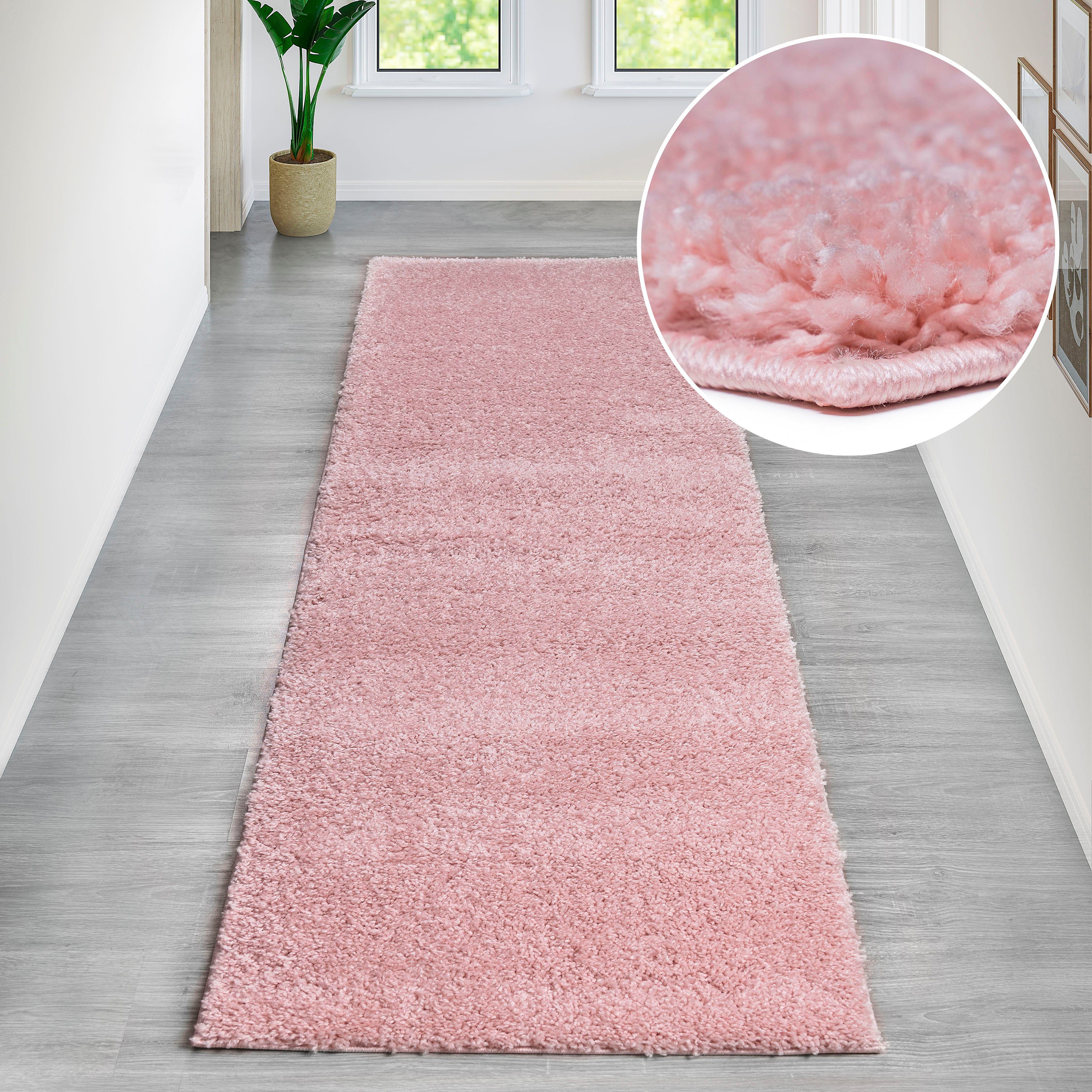 Bruno Banani Loper Shaggy Soft Loper, brug, geweven, unikleuren, bijzonder zacht