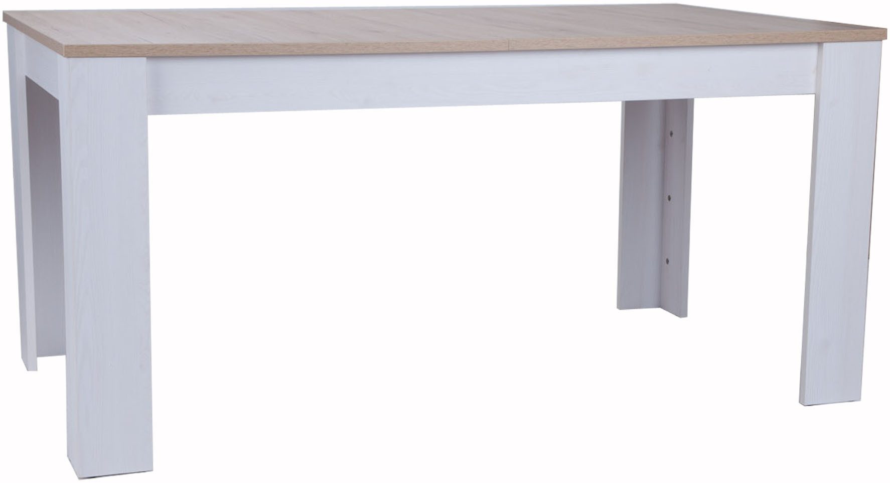 OTTO Stolkom Eettafel Romance eettafel landhuisstijl, BxHxD 160-200x76x100 cm Uittrekbaar van 160 tot 200 cm, landhuisstijl, melamine tafel eettafels