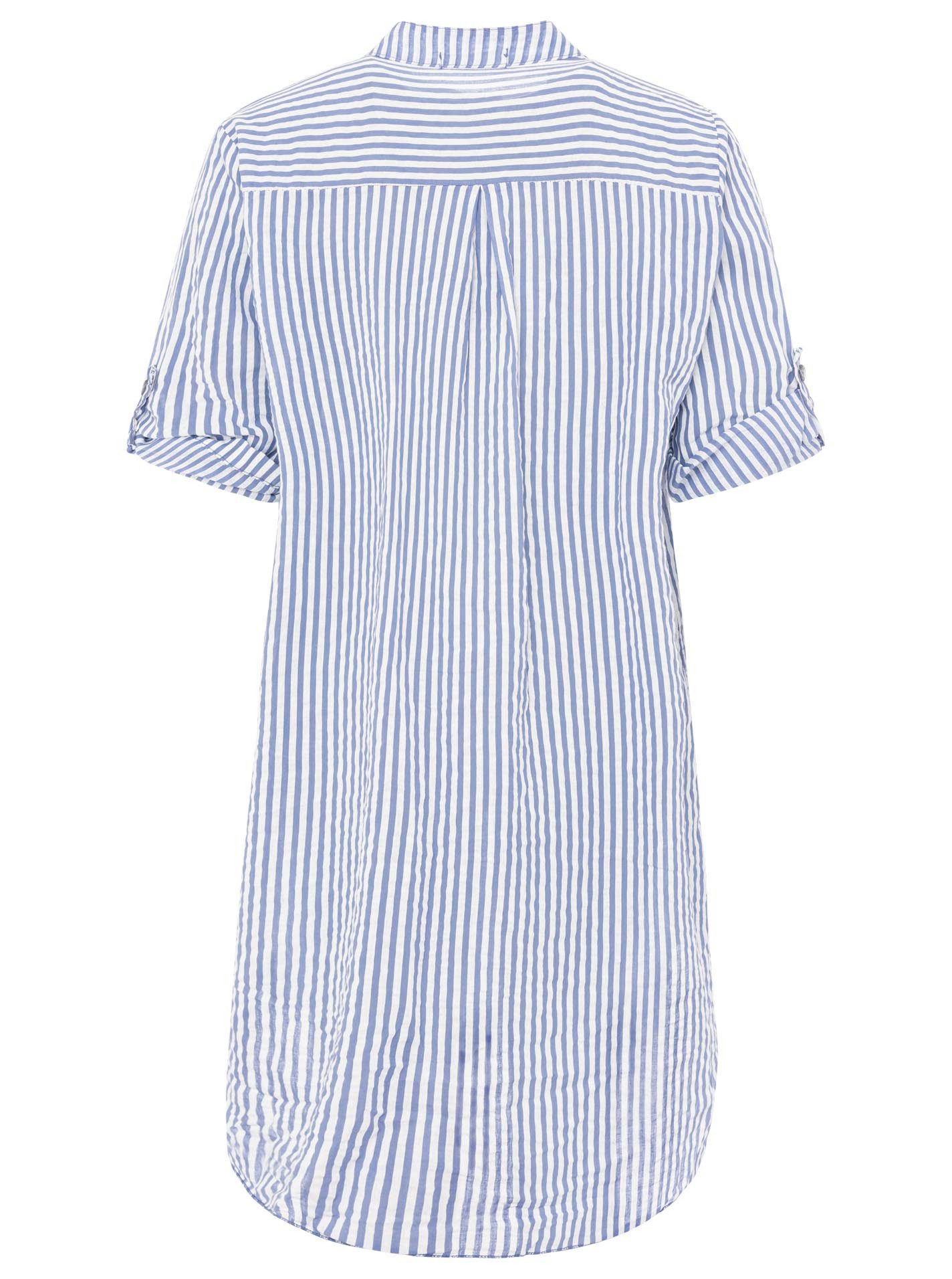 Zwillingsherz Blouse met korte mouwen Langblouse "Kida"