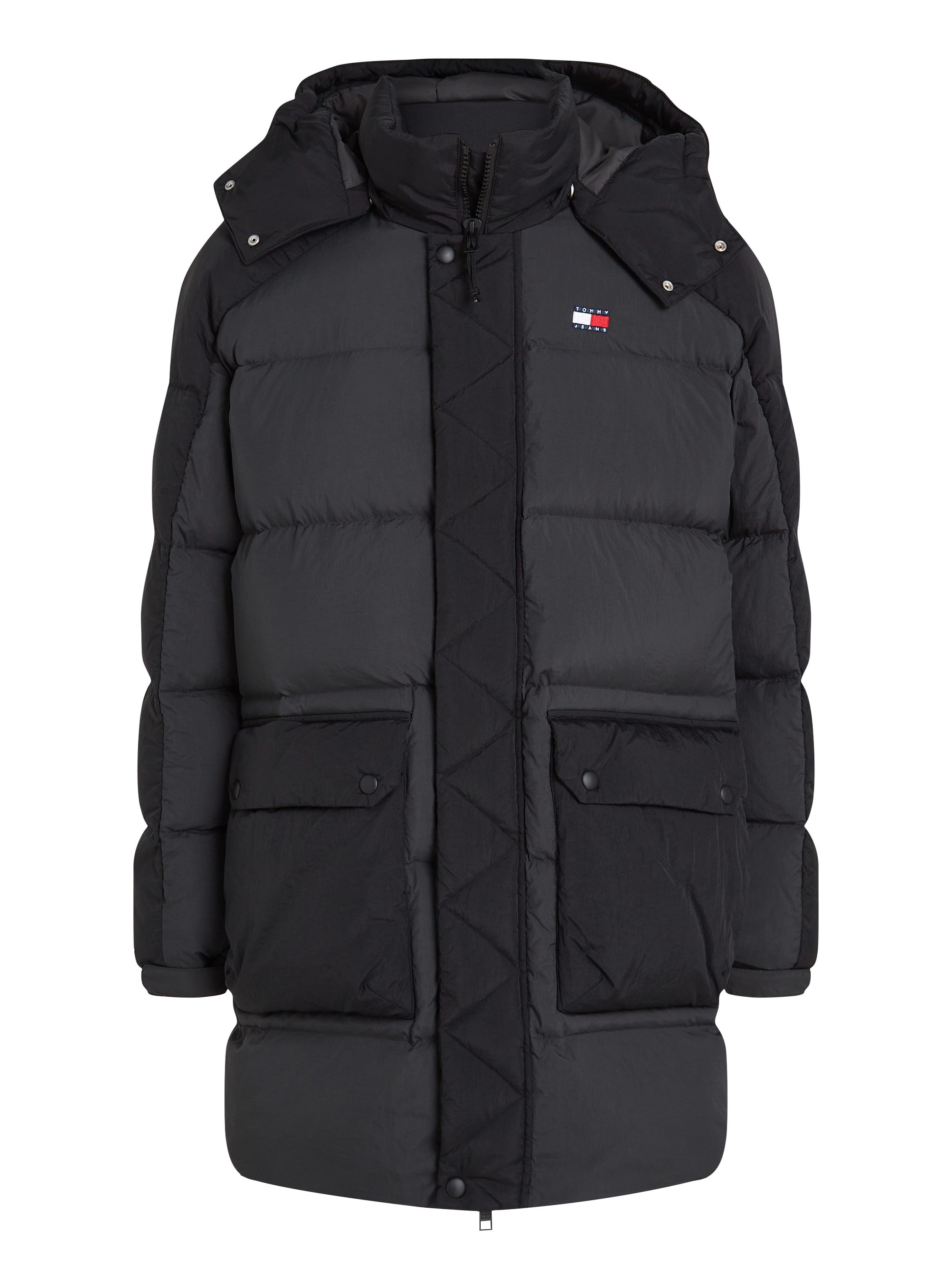 TOMMY JEANS Gewatteerde jas TJM TWO TONE PARKA contrastkleurige inzetten