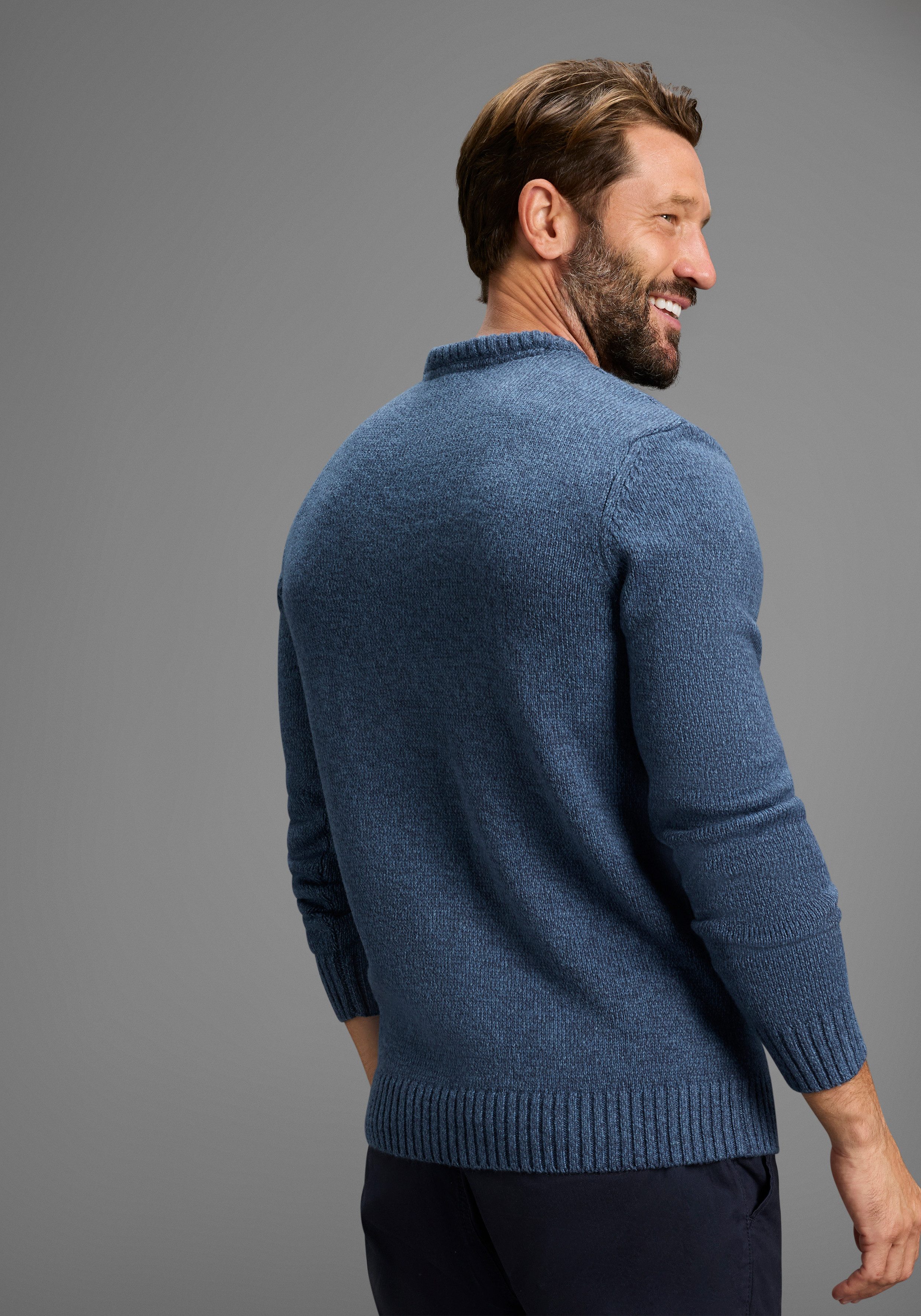 Man's World Trui met ronde hals Nieuwe collectie! Tijdloze & veelzijdige basic style