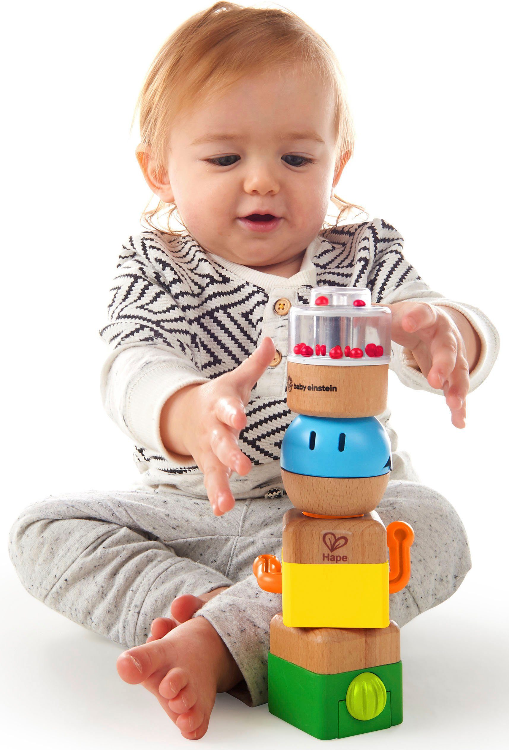 Hape Speelgoedblokken Baby Einstein , vier gekke bouwstenen (4-delig)