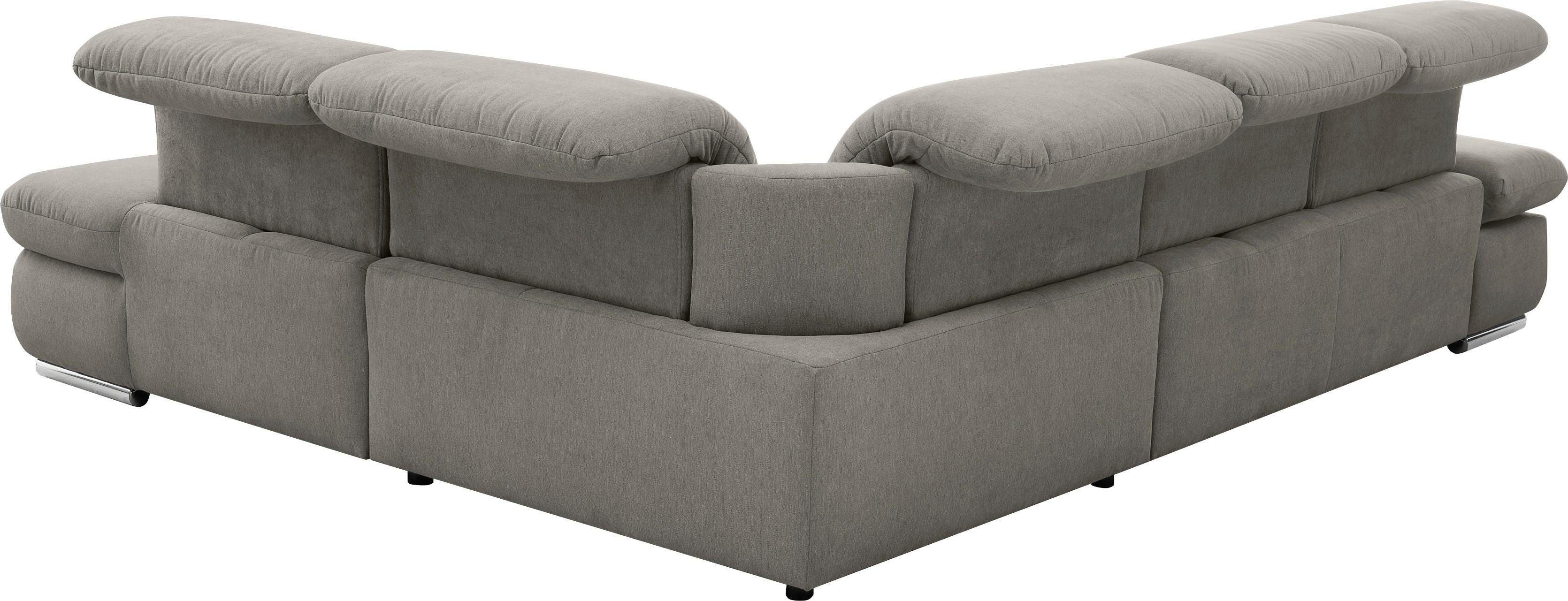 set one by Musterring Hoekbank SO 4100 met comfortabele pocketvering en hoofdeindeverstelling,