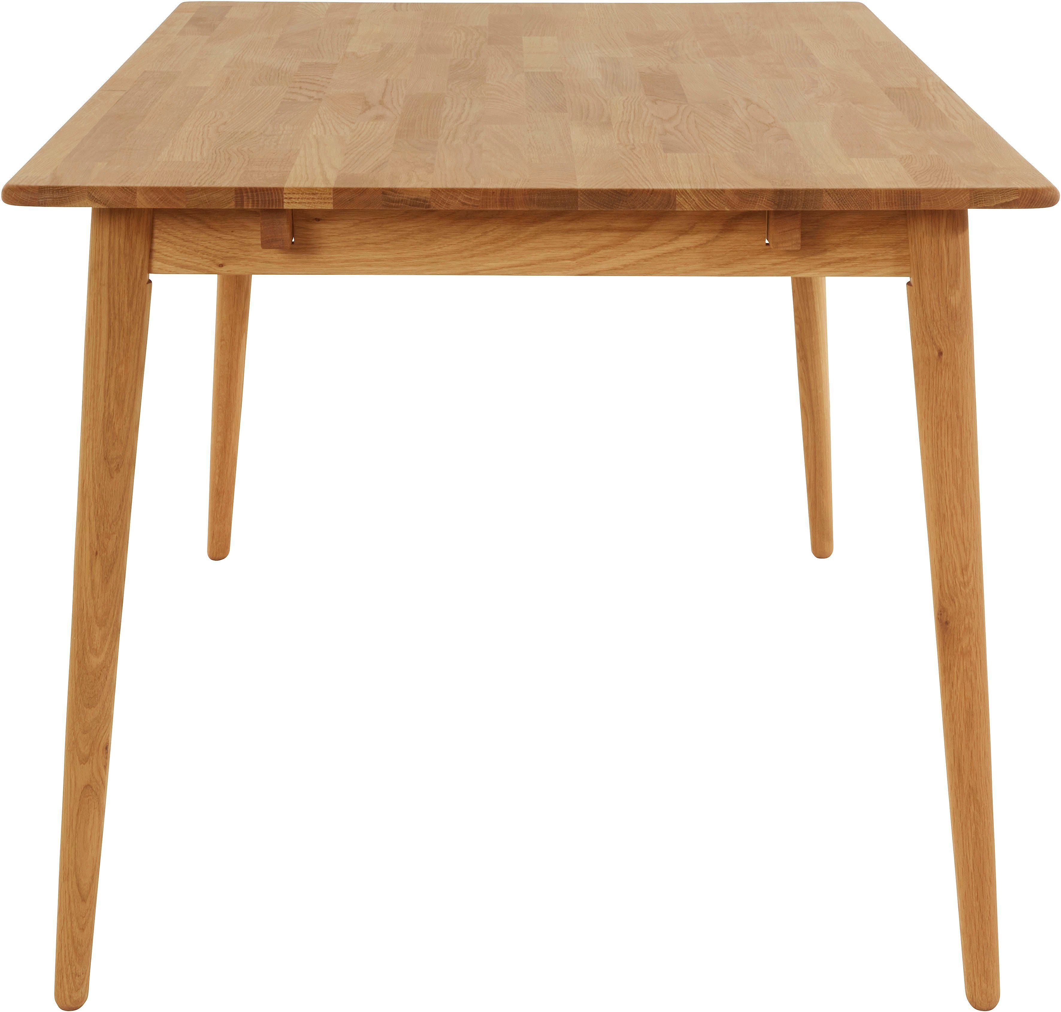 andas Eettafel Toarp Massief eikenhout eettafel in Scandi look, FSC-gecertificeerd