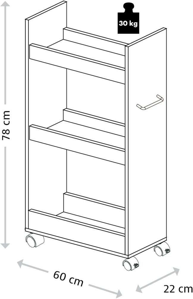 KESPER for kitchen & home Keukenrek Nisrek, FSC (1 stuk)