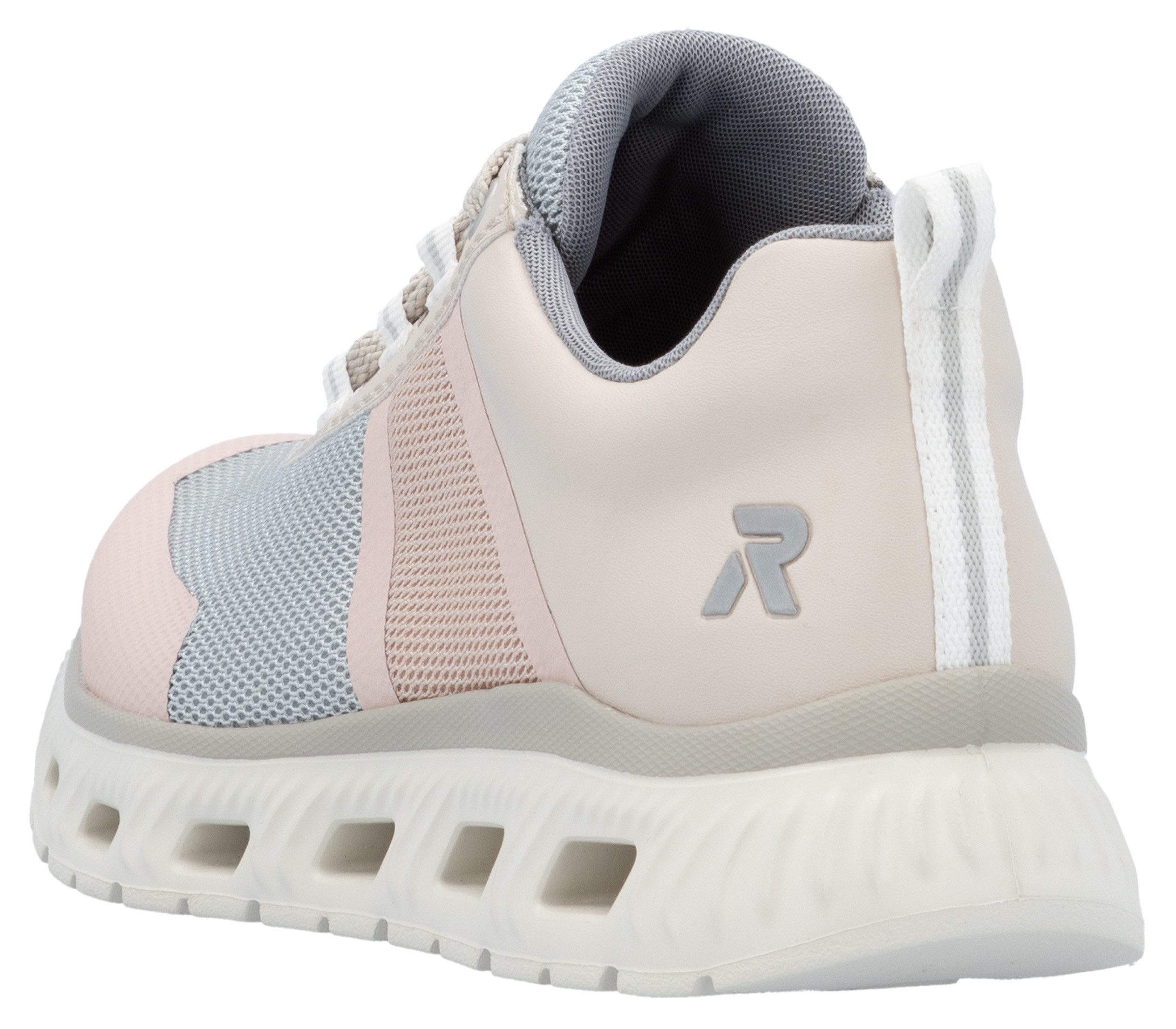 RIEKER Sport Sneakers in vegan verwerking, vrijetijdsschoen, lage schoen, veterschoen