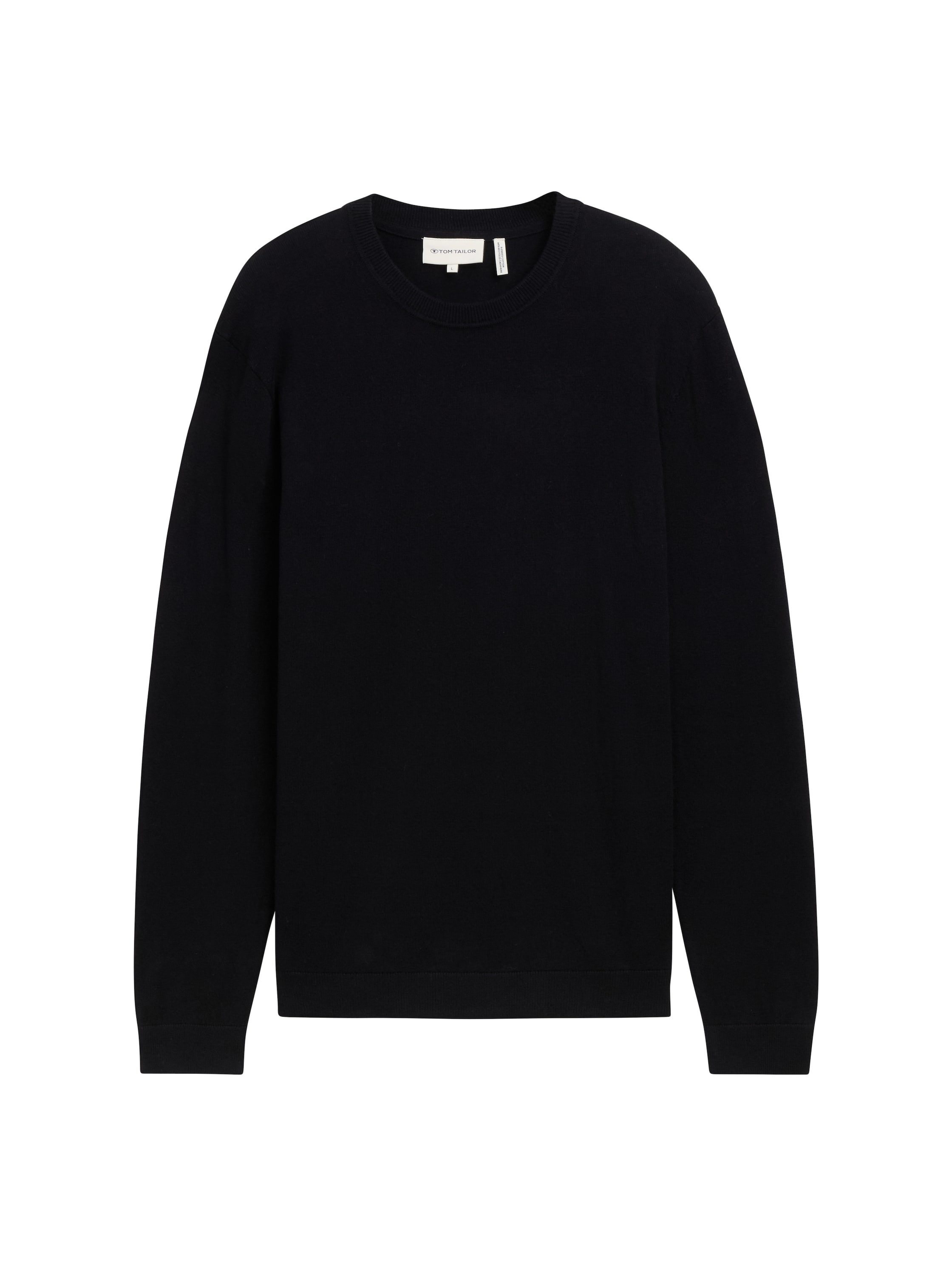 Tom Tailor Trui met ronde hals met gerecycled kasjmier