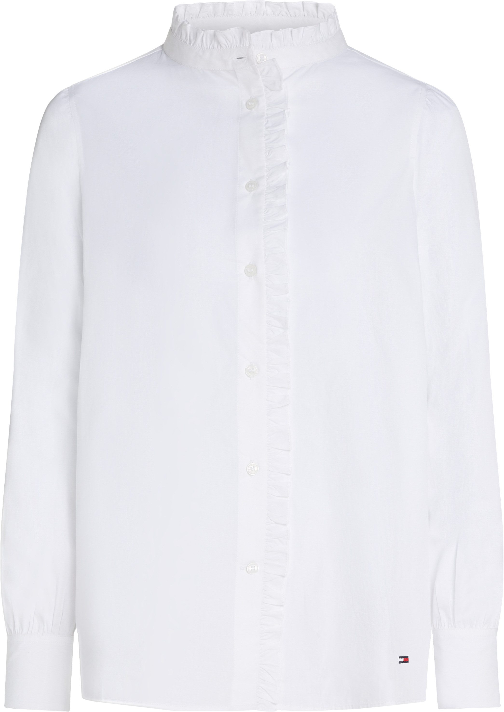 Tommy Hilfiger Shirtblouse COTTON FRILL RELAXED SHIRT