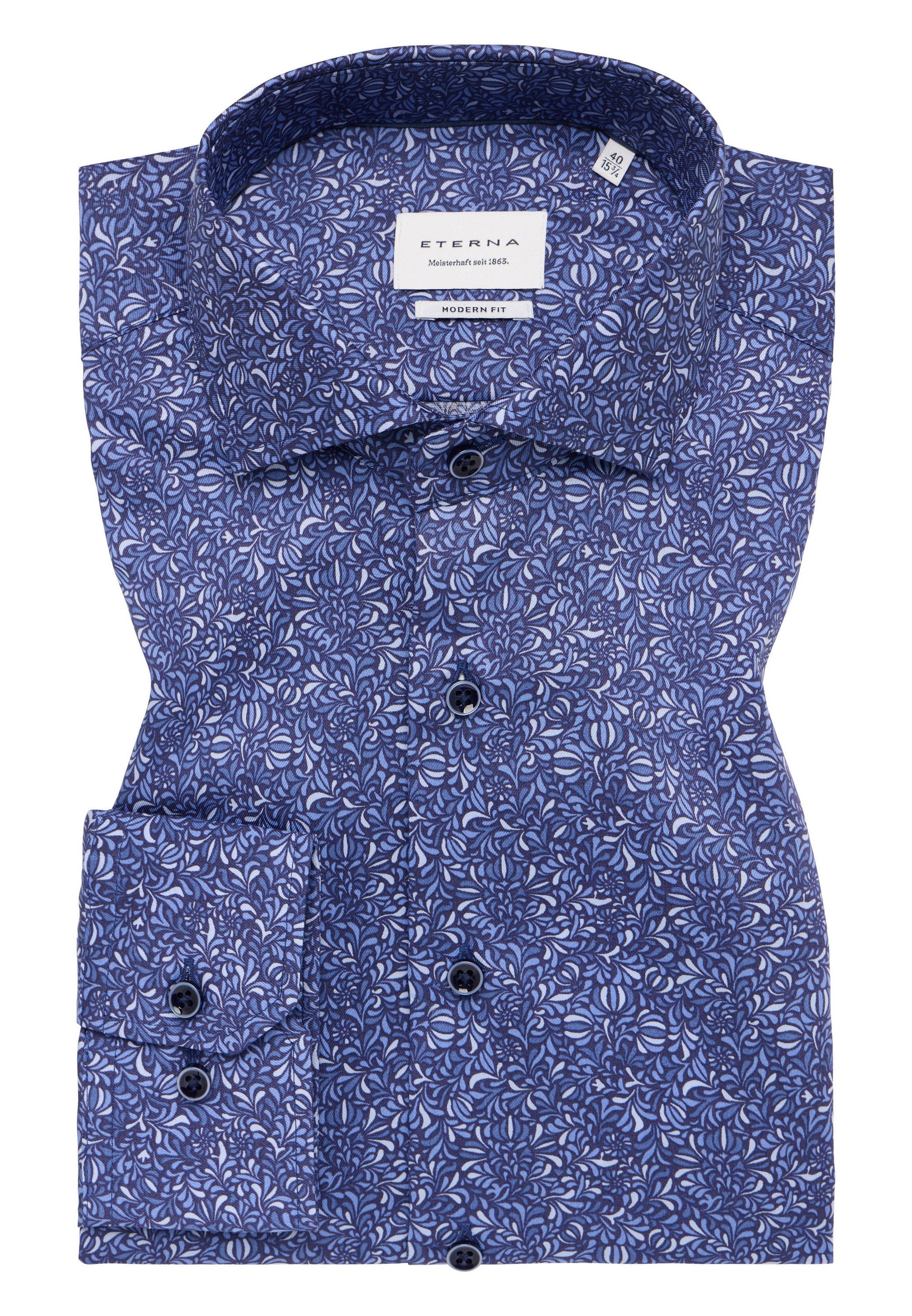 Eterna Overhemd met lange mouwen MODERN FIT NON IRON (strijkvrij)