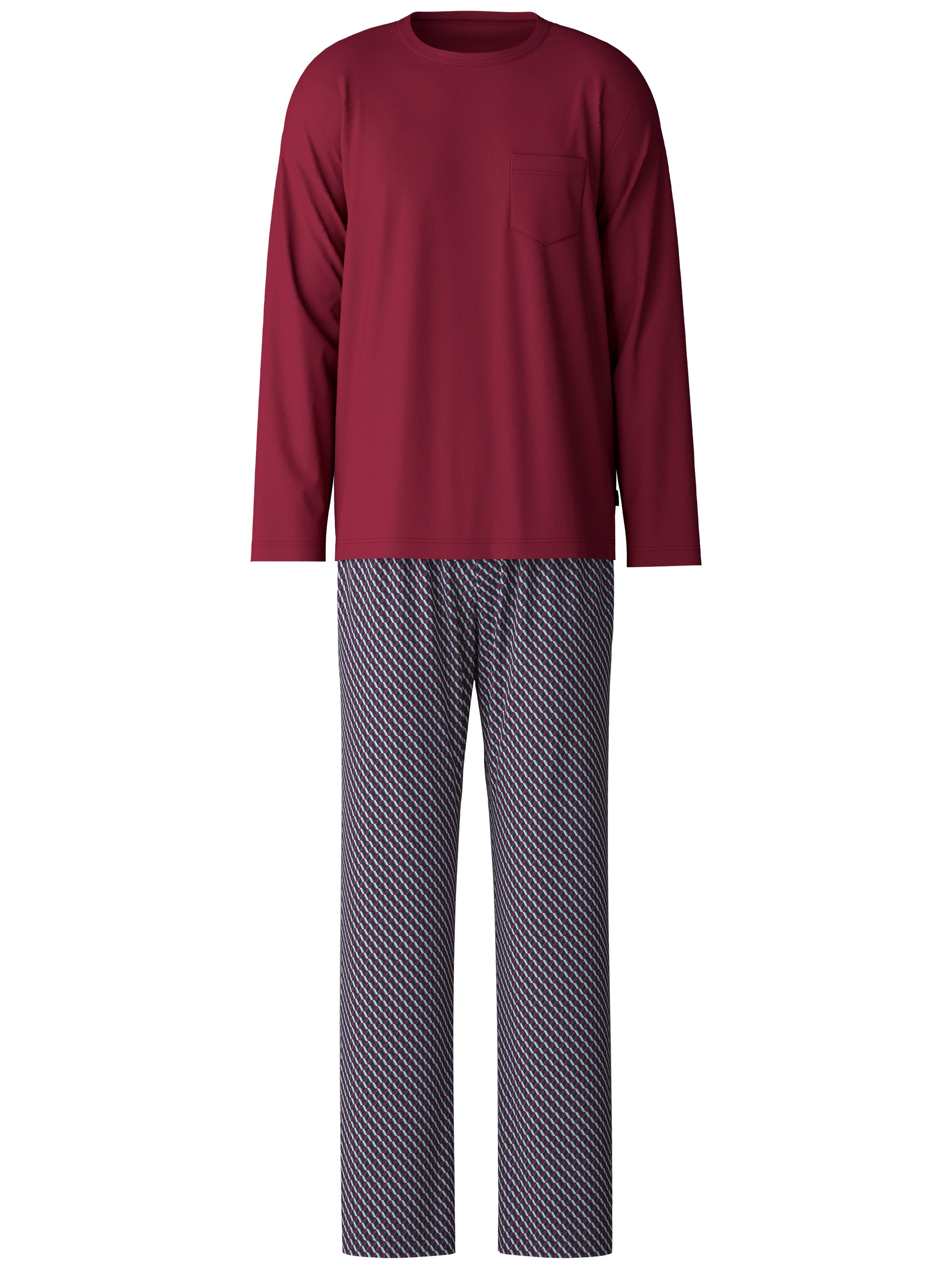 CALIDA Pyjama Relax Imprint met opgestikte borstzak (2-delig)