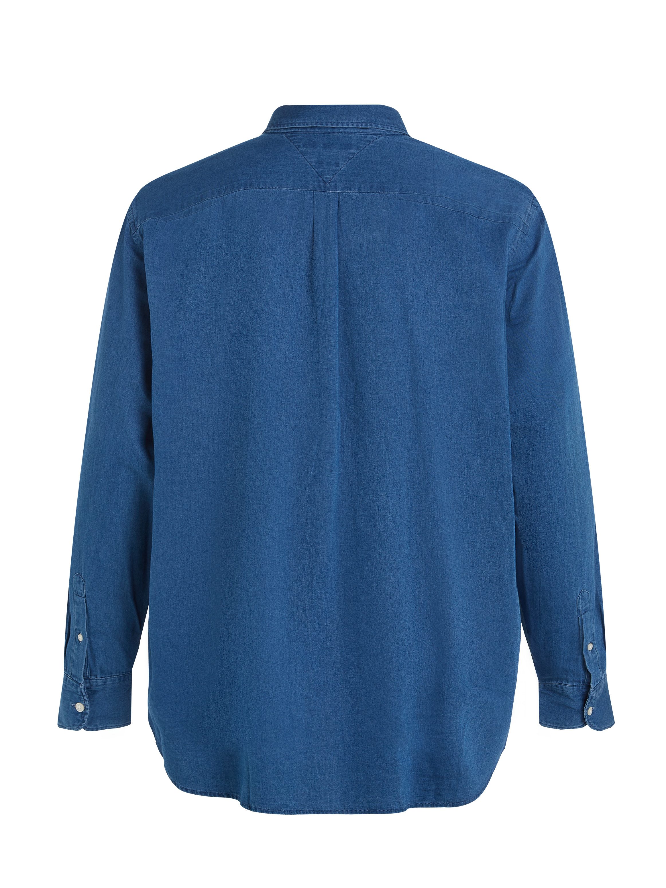 Tommy Hilfiger Jeans overhemd BT-CHAMBRAY SHIRT-B in grote maten, met logostiksel