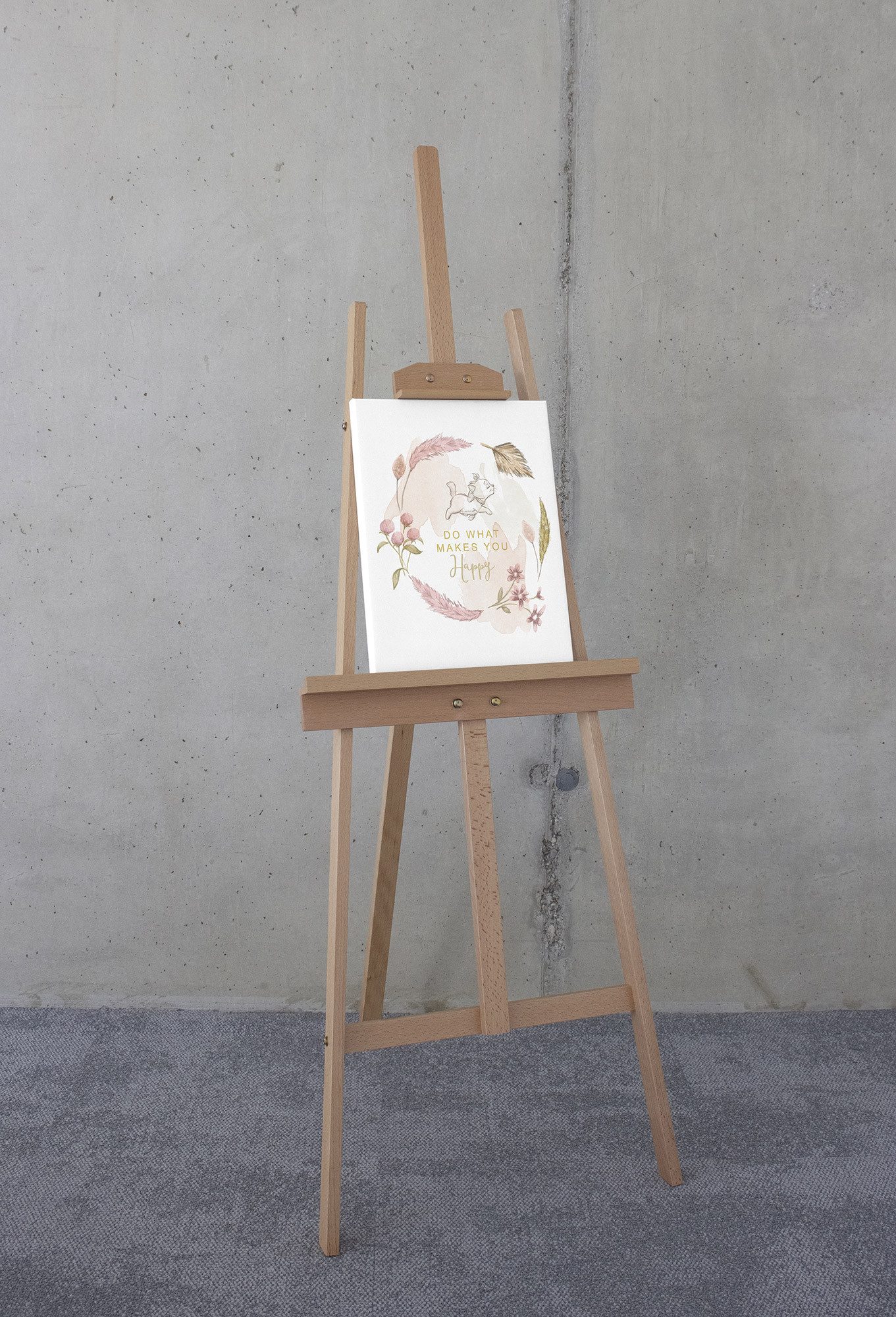 Komar Artprint op linnen Disney Aristocats Do What Makes You Happy 300 x 280 cm (breedte x hoogte) - behang, vlies, woonkamer, slaapkamer (1 stuk)