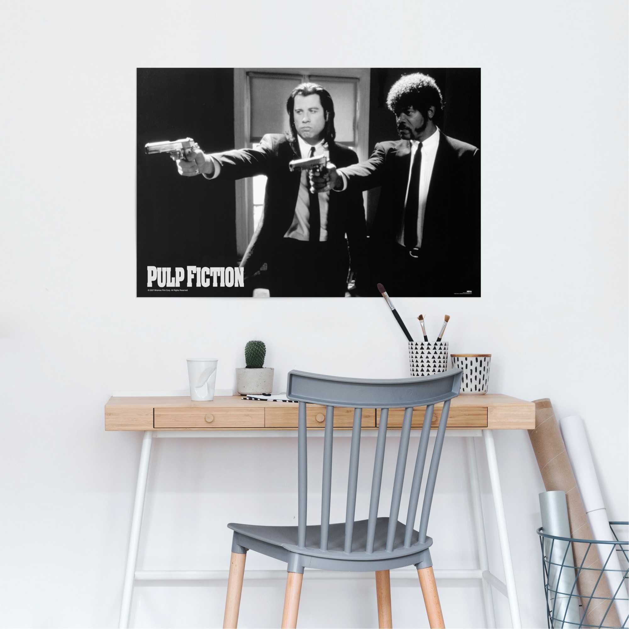 Reinders! Poster Pulp Fiction zwart/wit