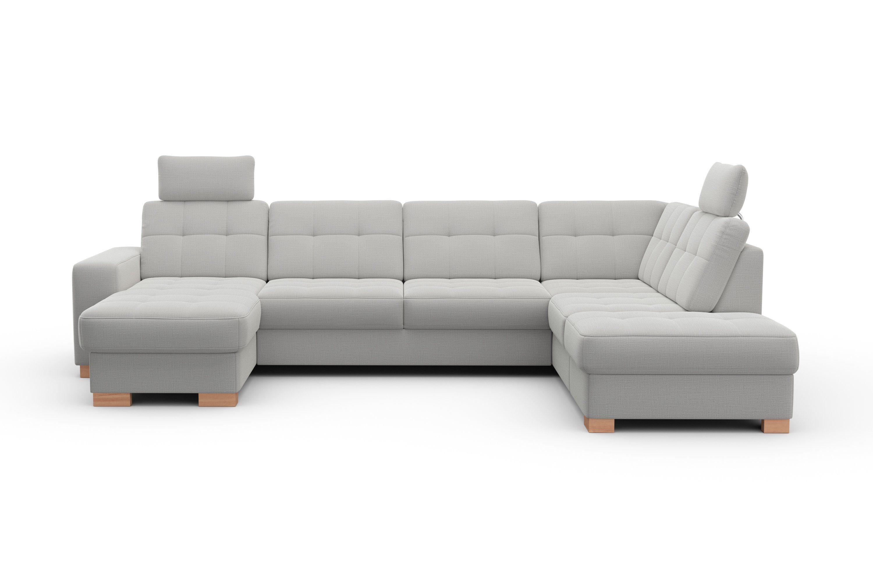 sit&more Zithoek Quincy U-vorm naar keuze met slaapfunctie en bedkist