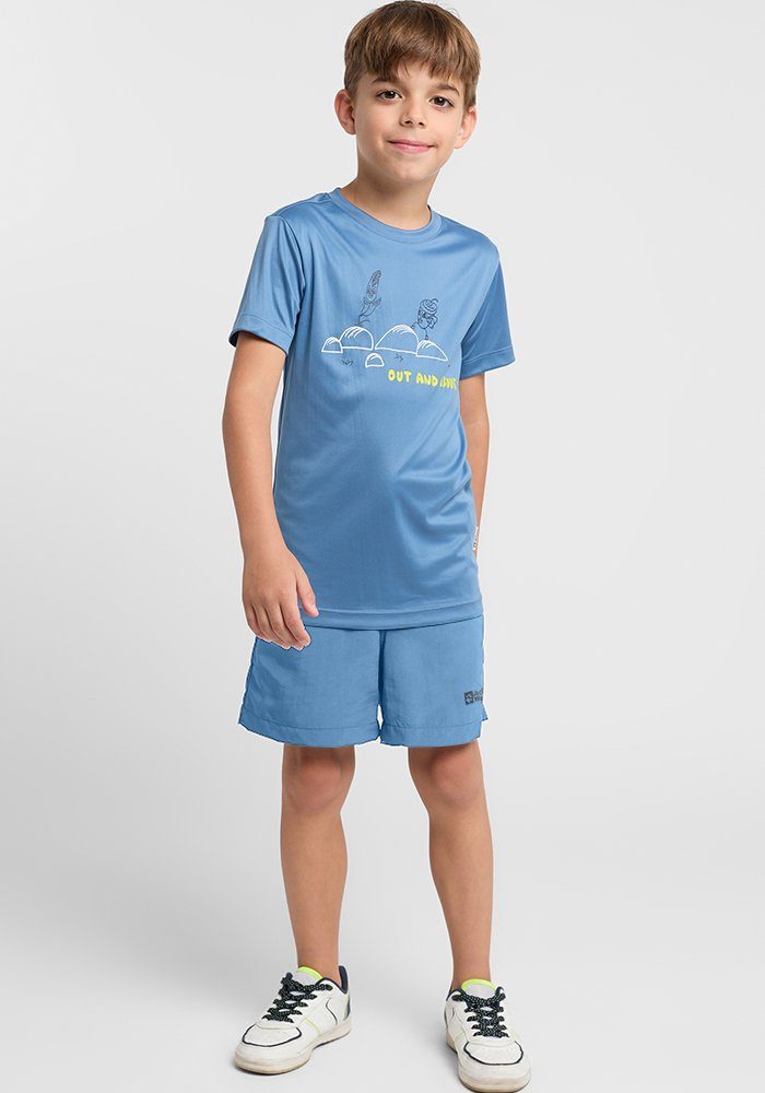 Jack Wolfskin Short SUN SHORTS K kinderen outdoorbroeken maat 164 blauw