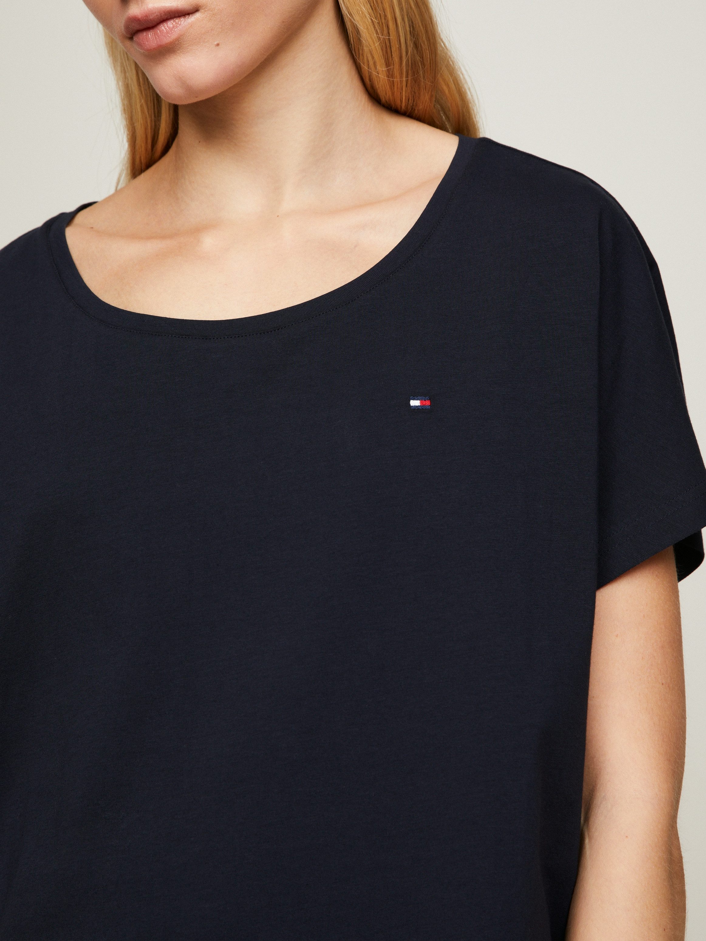 Tommy Hilfiger Underwear Shortama SS PYJ SET WOVEN Shirt effen, shorts bedrukt (set, 2-delig, Shirt + short)
