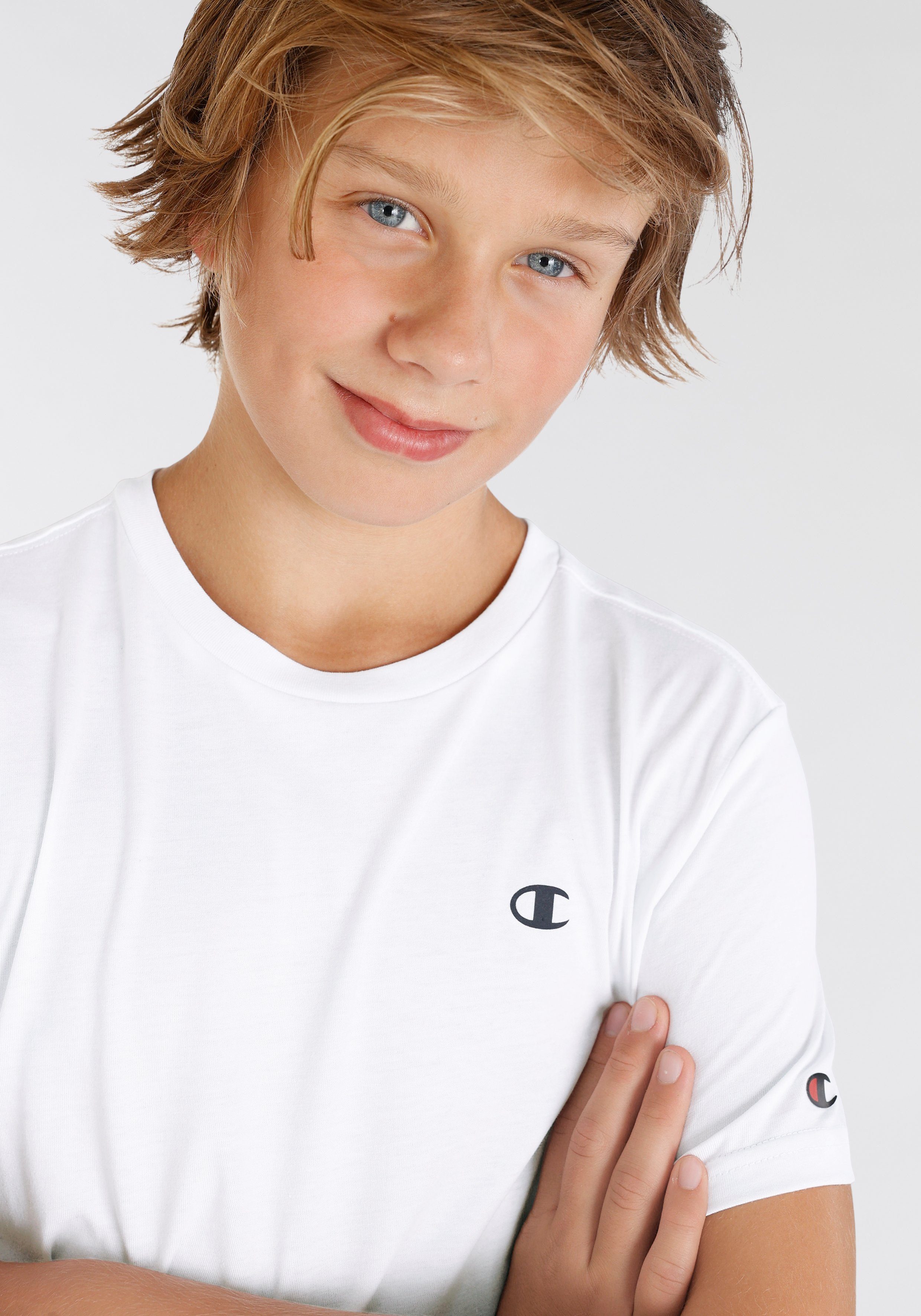 Champion T-shirt Basic 2pack Crew-Neck - voor kinderen (set, 2-delig)