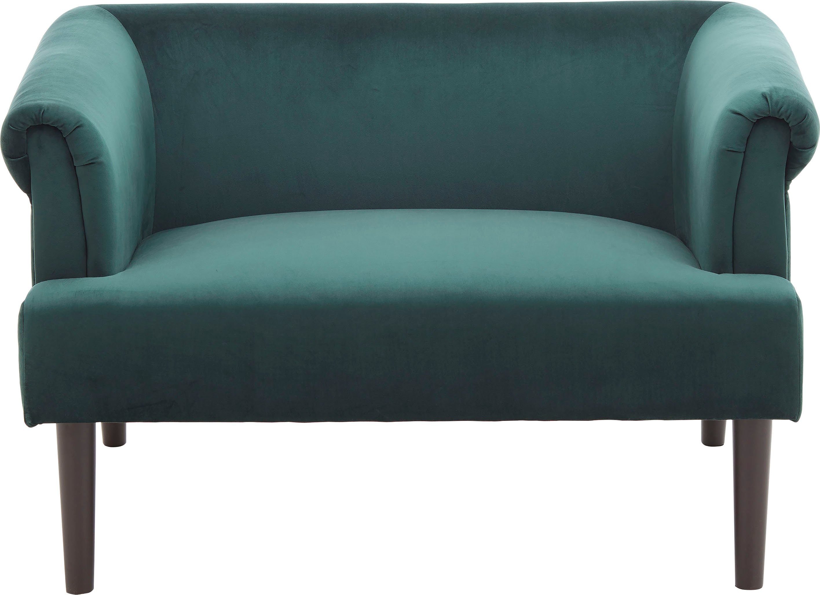 ATLANTIC home collection 1,5-zitsbank Charlie XXL-fauteuil met fluwelen hoes, met golfvering