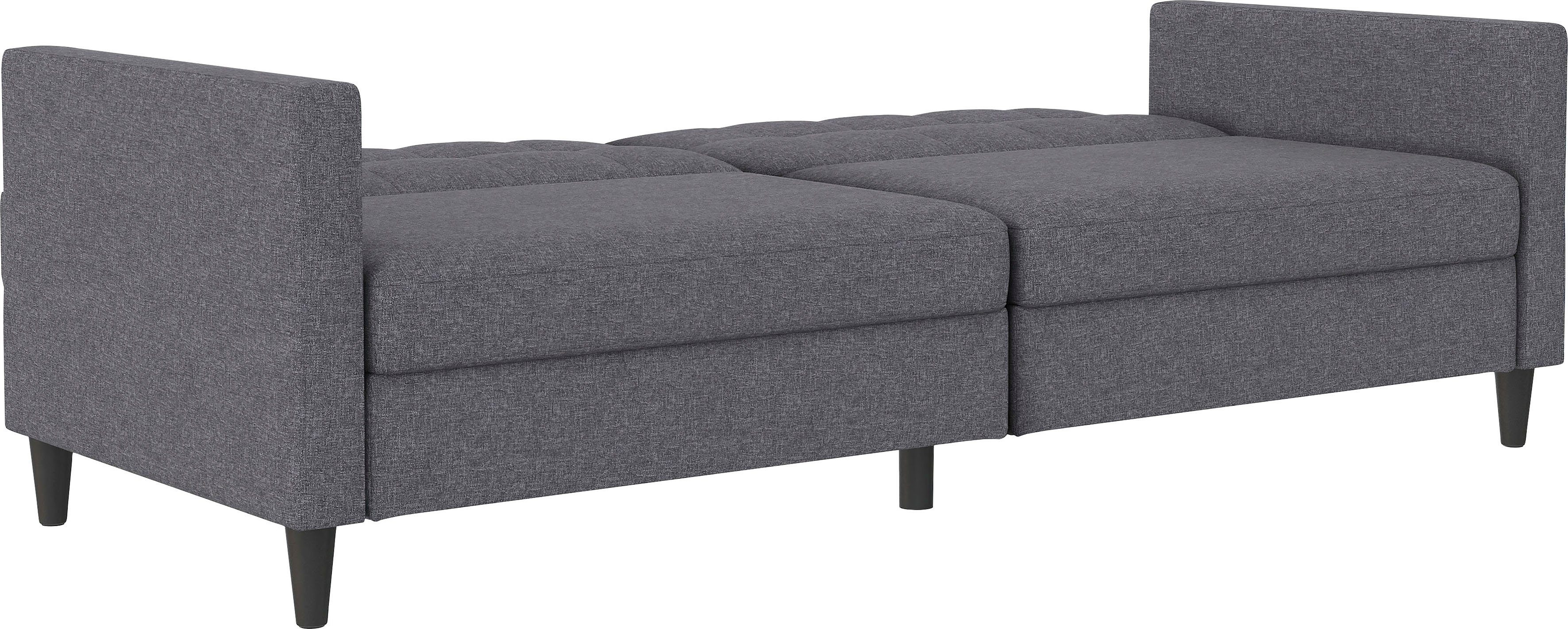 Dorel Home 3-zitsbank Hartford II Slaapfunctie, rugleuning 2-delig, 3-voudig verstelbaar, zithoogte 43 cm