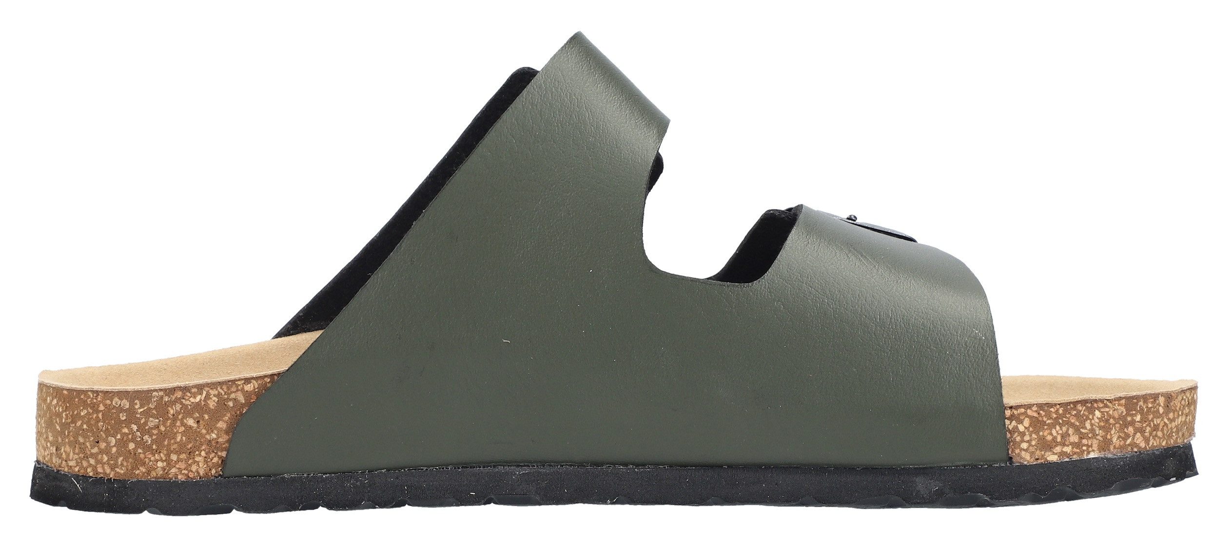 Rieker Slippers , zomerschoen, slippers, pantoffel, met twee klittenbandsluitingen