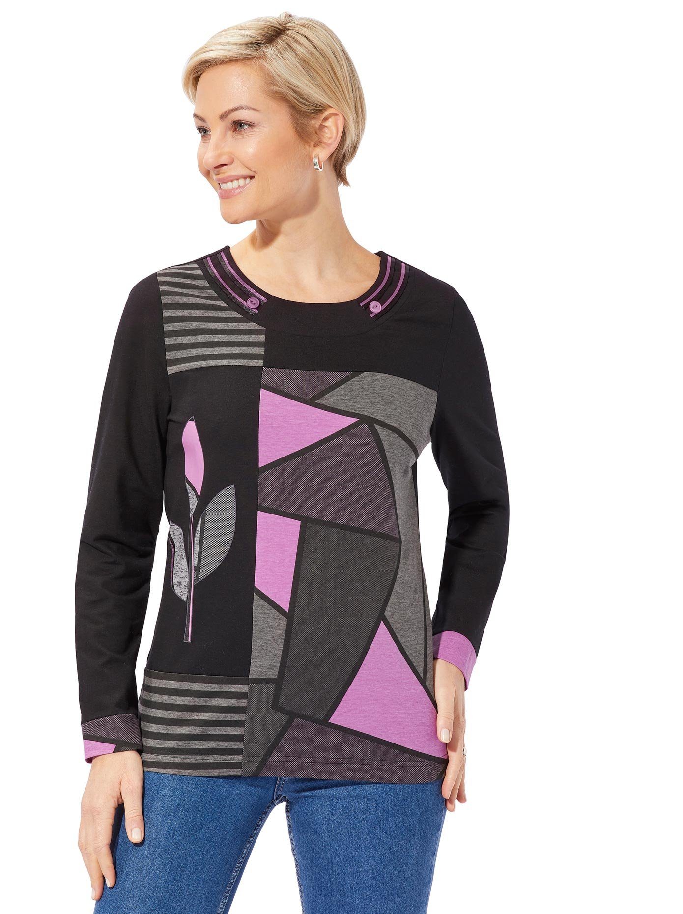 Classic Basics Shirt met ronde hals Shirt (1-delig)