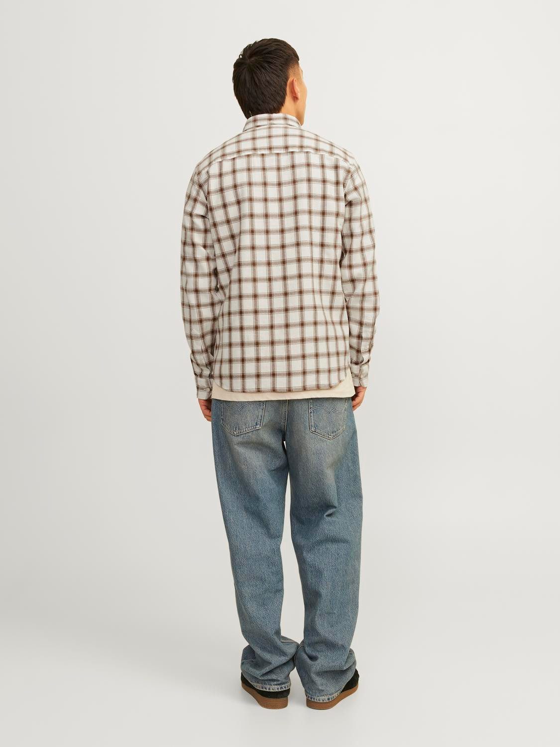 Jack & Jones Overhemd met lange mouwen JPRBLUBROOK CHECK STRUCTURE L/S SHIRT SN