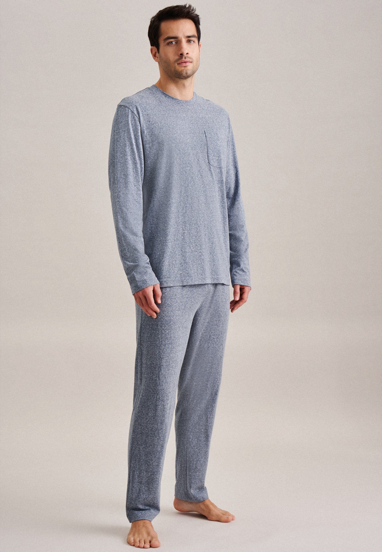 seidensticker Pyjama Zwarte roos