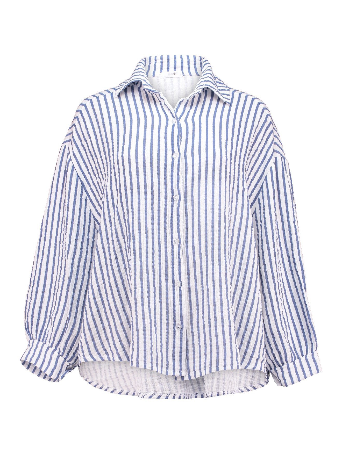 HaILYS Overhemdblouse LS C BL St44ripey