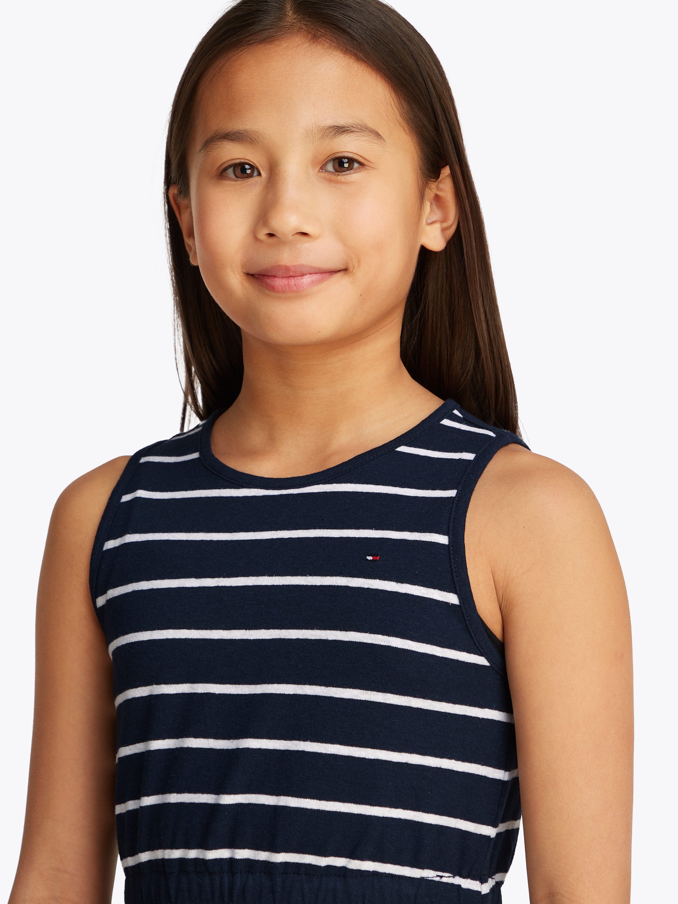 Tommy Hilfiger Jerseyjurk LINEN JERSEY DRESS SLVLS